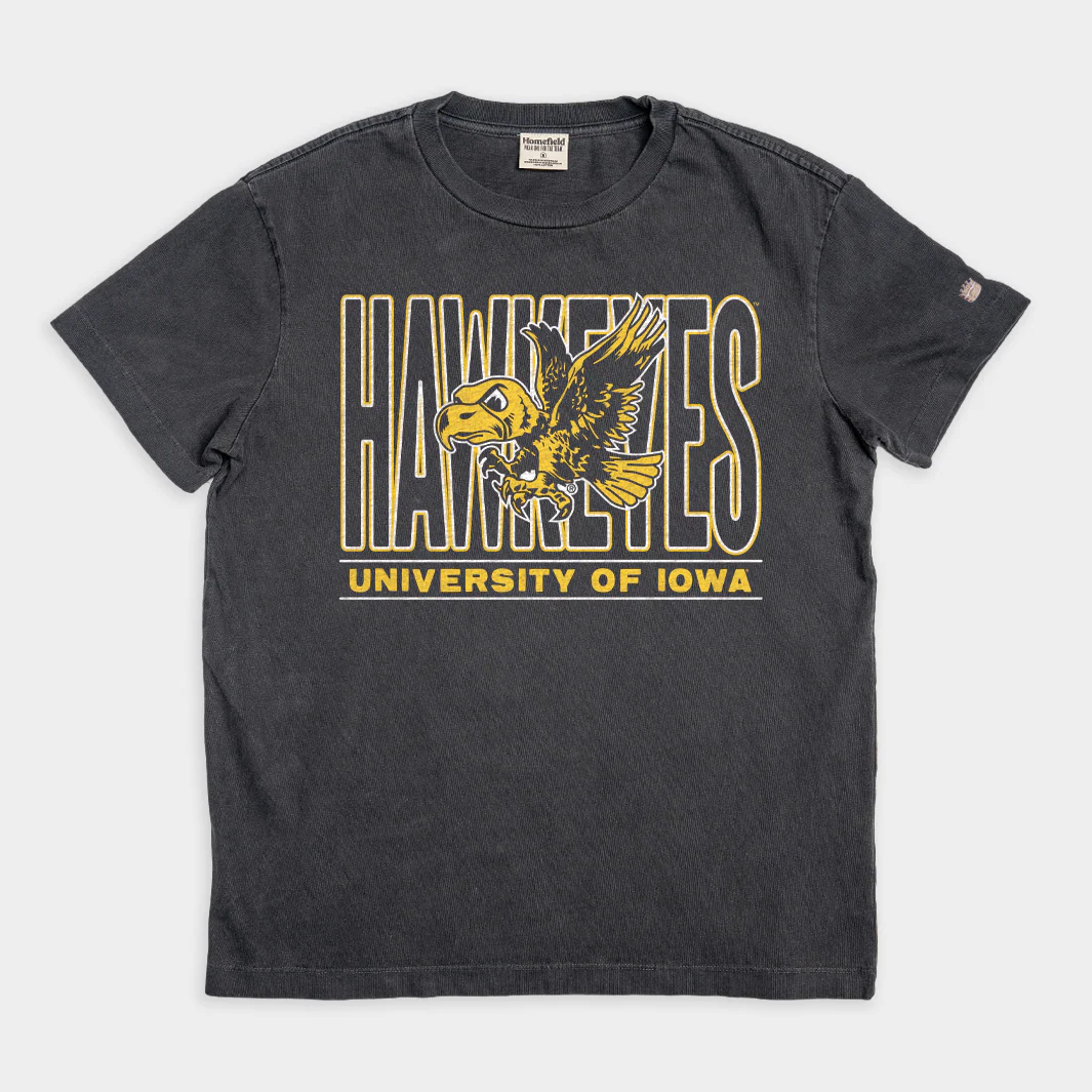 Retro '90s Iowa Hawkeyes Vintage Heavyweight Tee