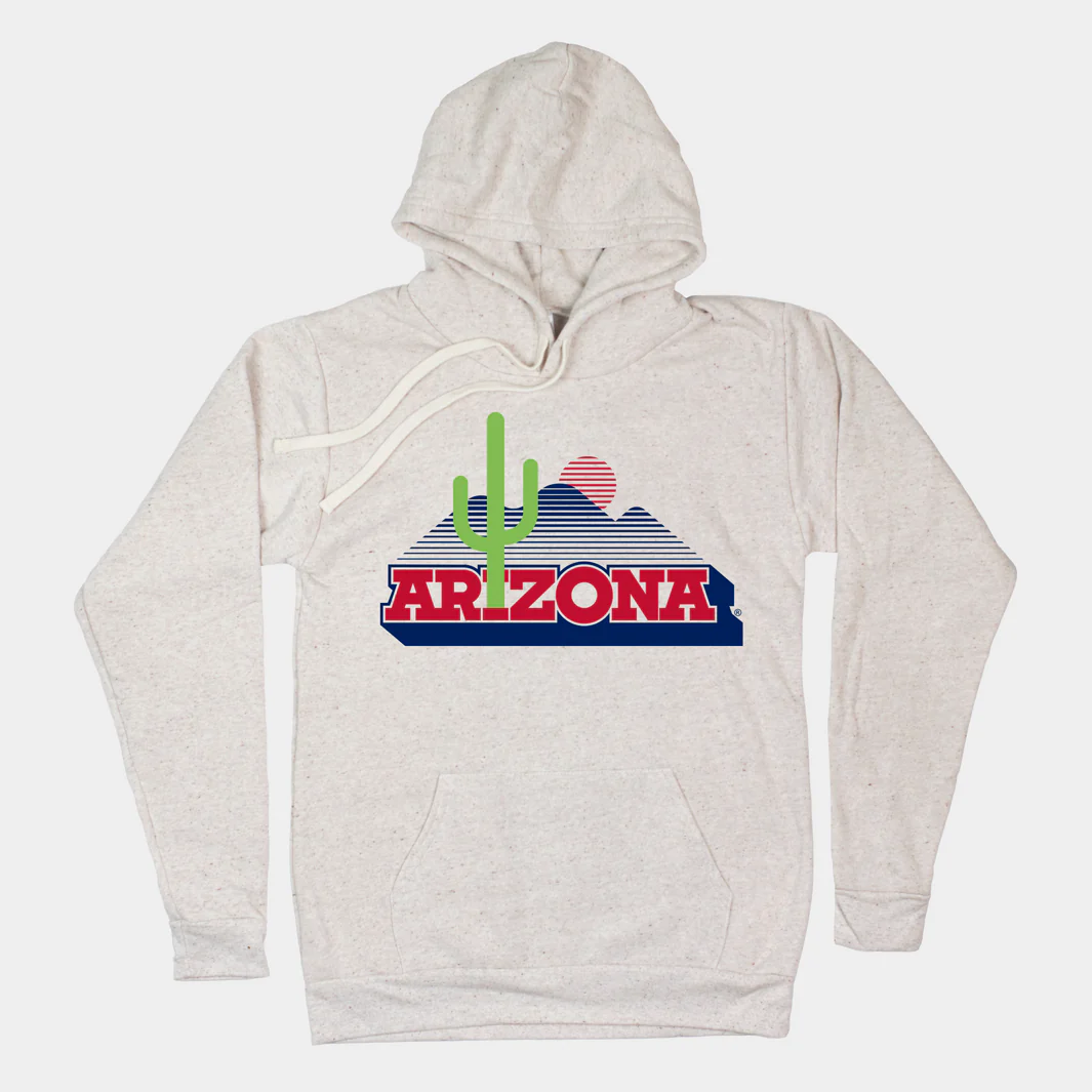 Retro Arizona Cactus Logo Hoodie