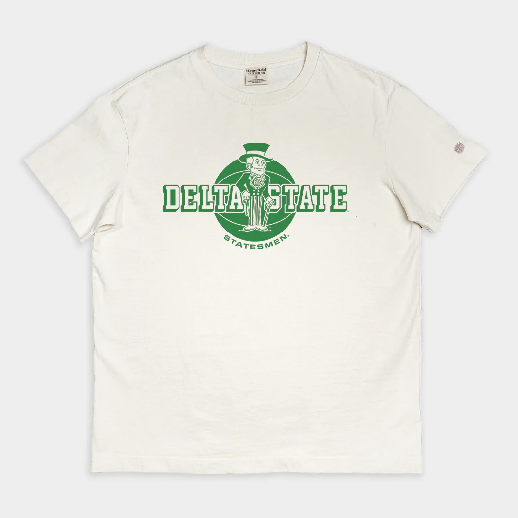 Retro Delta State Statesmen Basketball Vintage Heavyweight Tee