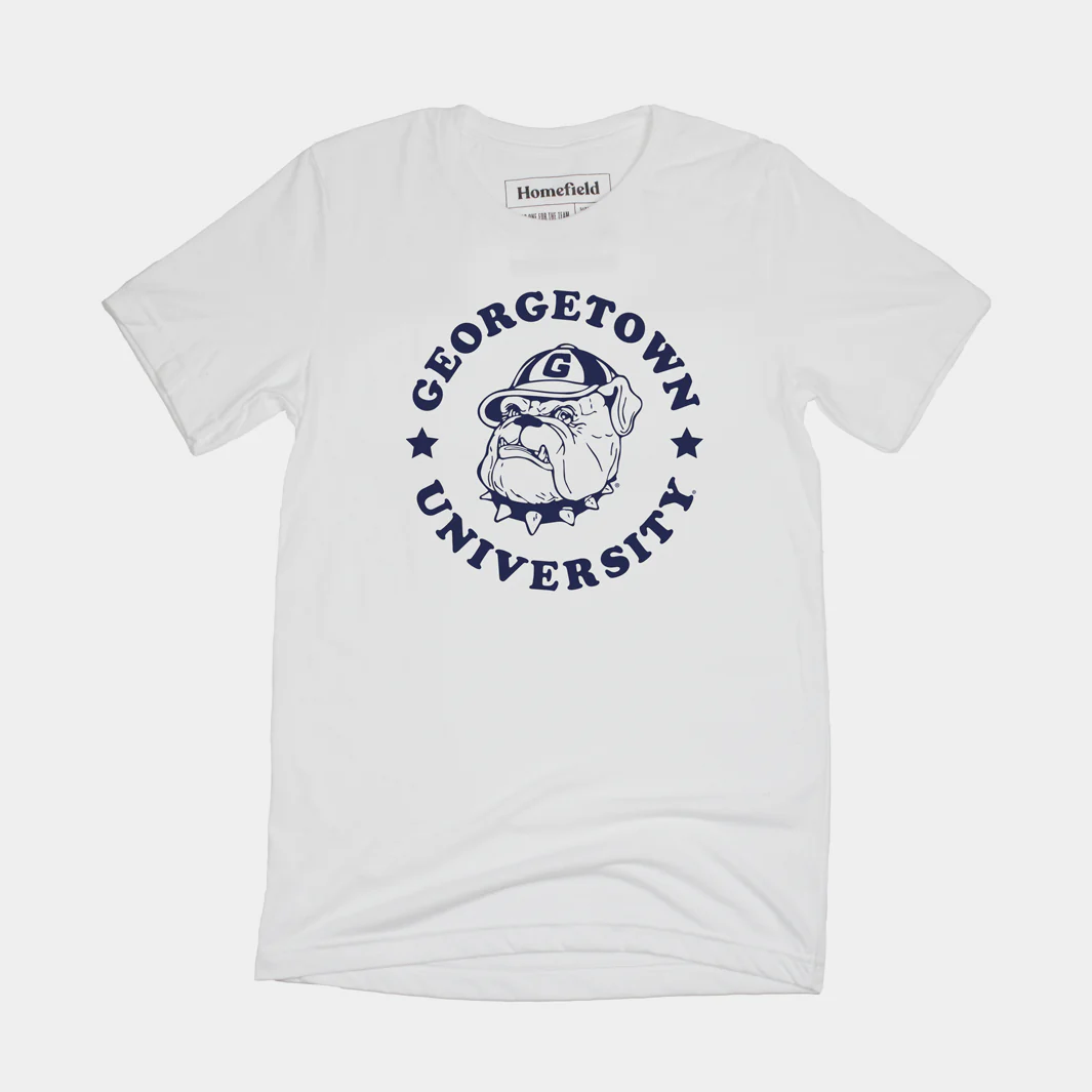 Retro Georgetown Hoyas White T-Shirt