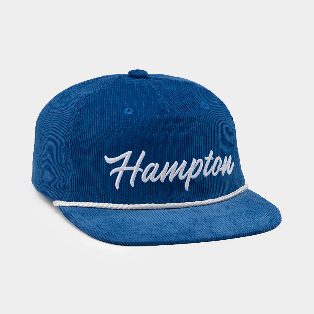 Retro-Inspired Hampton Script Corduroy Hat - Image 2