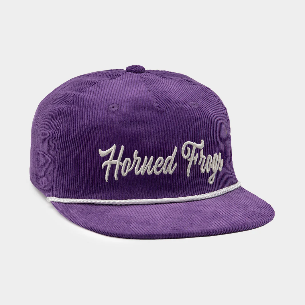 Retro-Inspired TCU Horned Frogs Corduroy Hat - Image 2