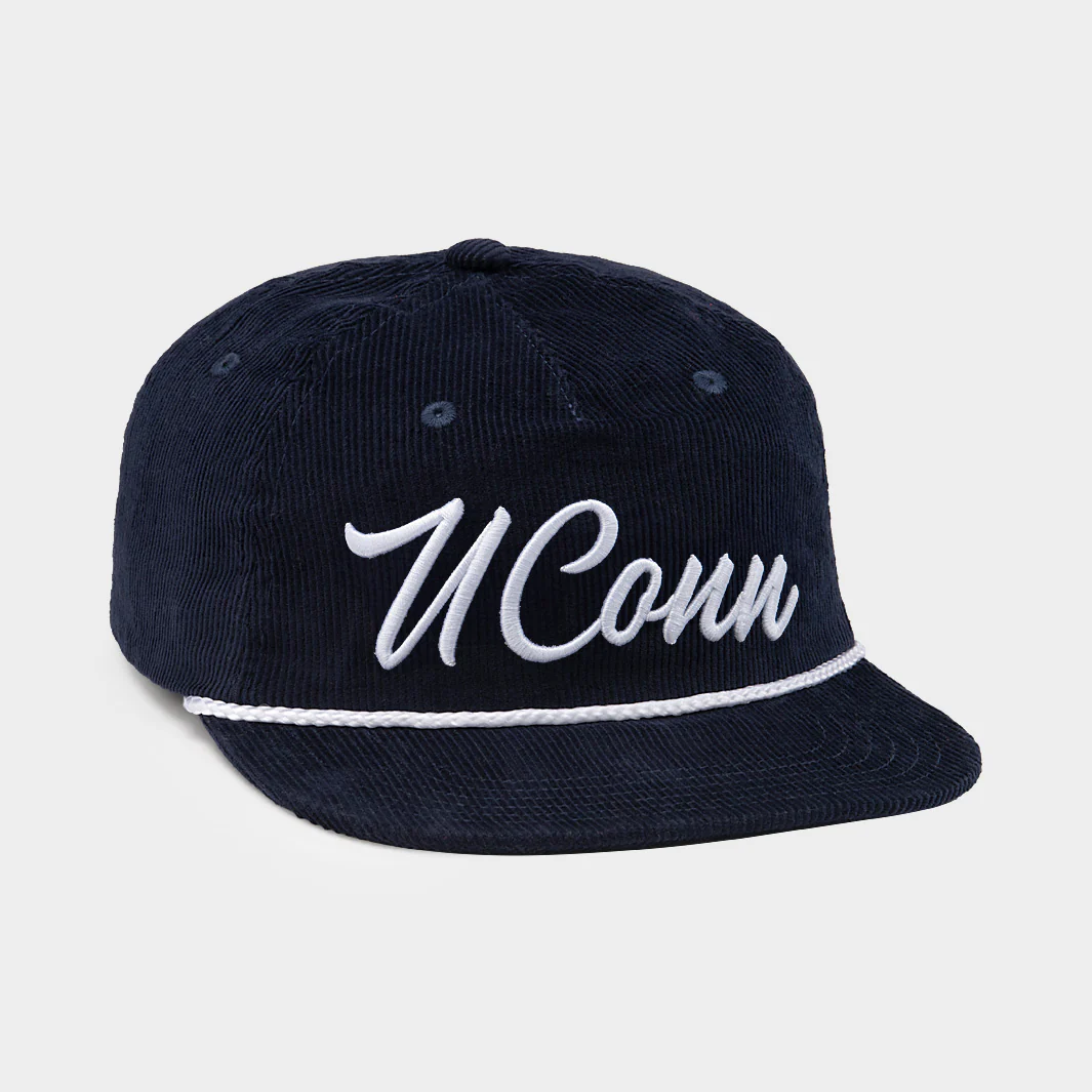 Retro-Inspired UConn Script Corduroy Hat - Image 2