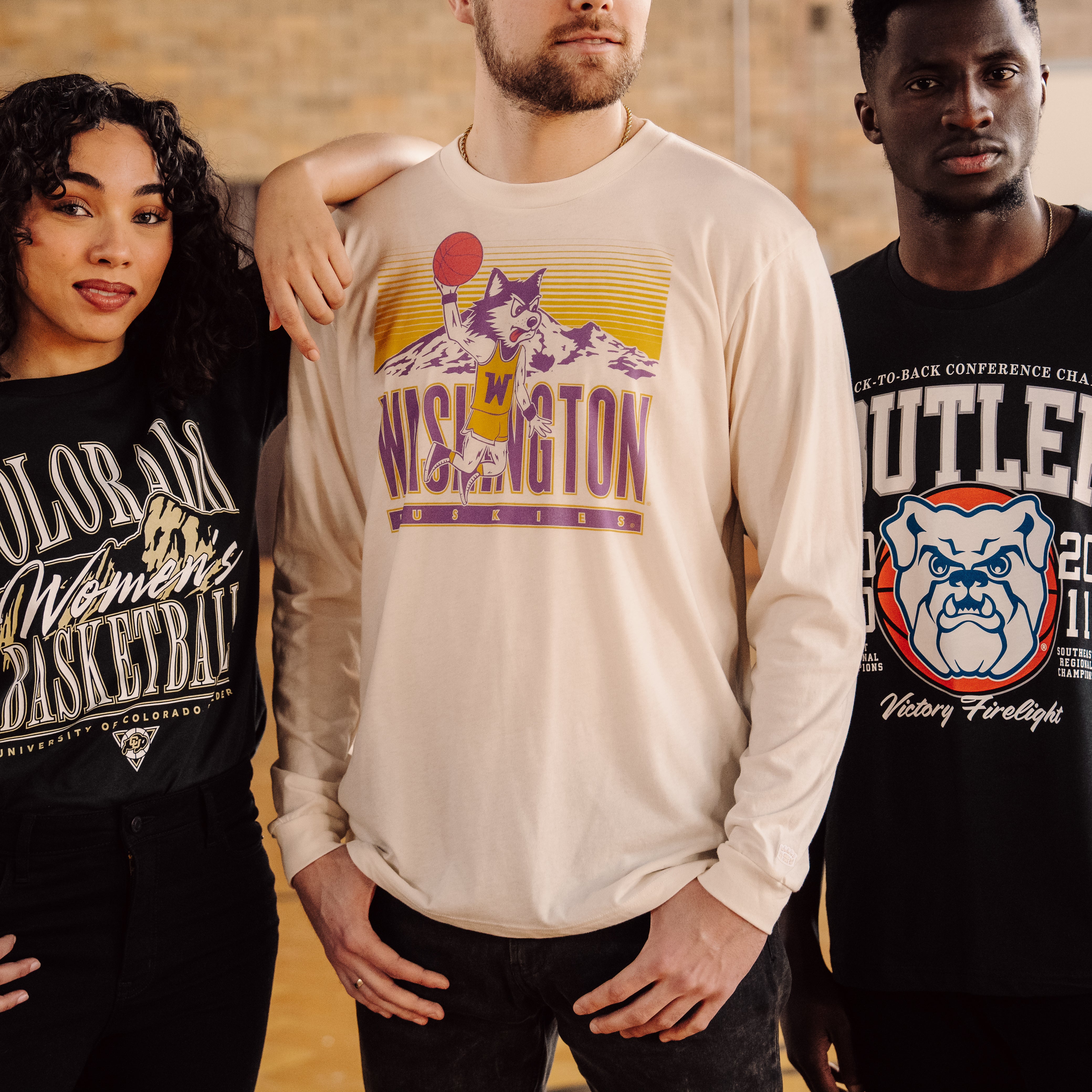 Retro-Inspired UW Dunking Harry the Husky Long Sleeve - Image 2