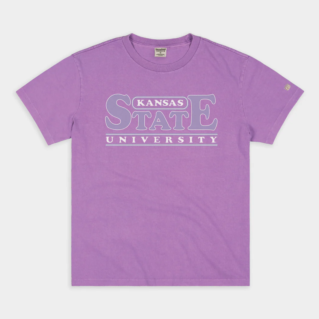 Retro Kansas State Wordmark Vintage Heavyweight Tee