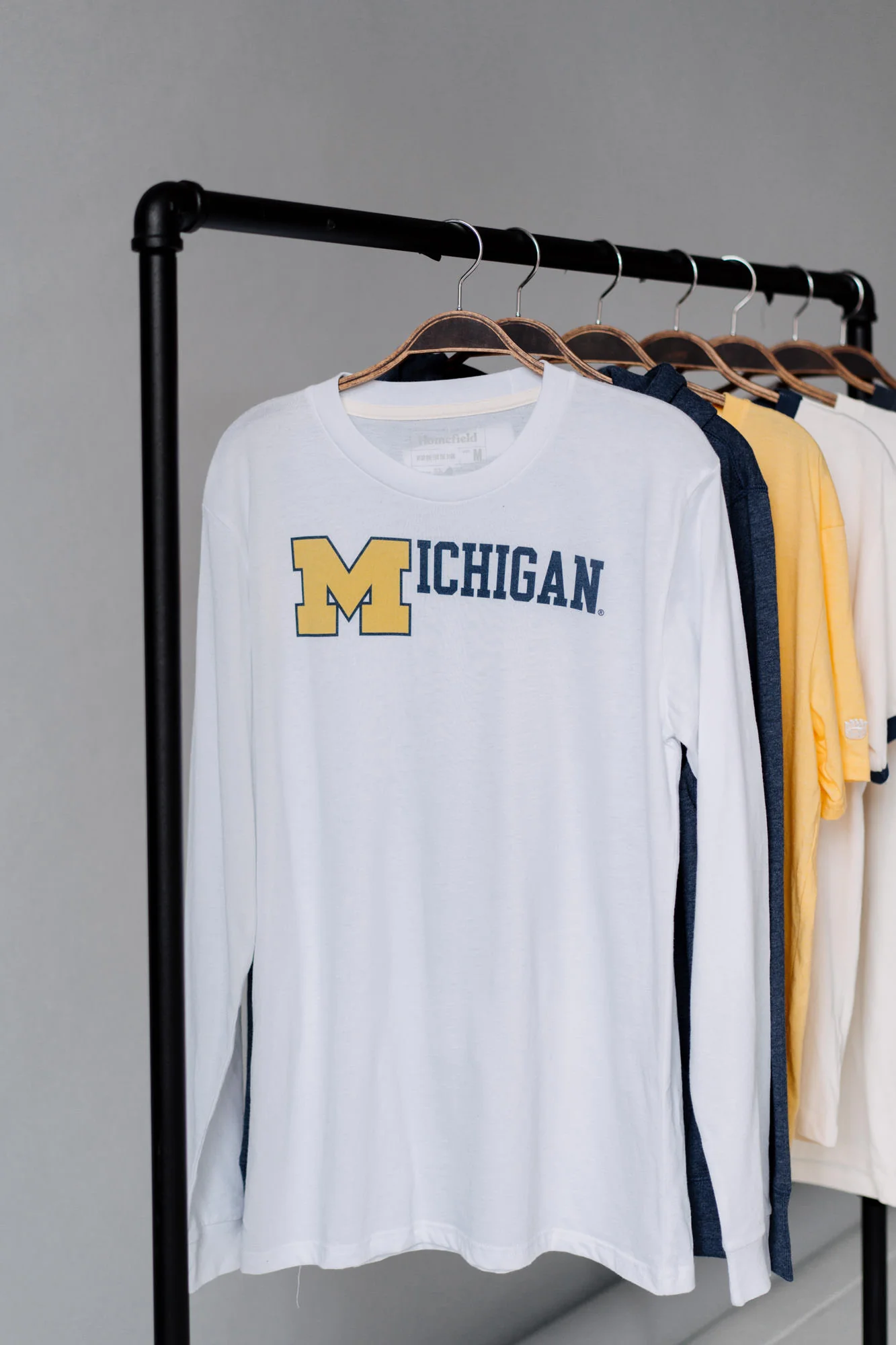 Retro Michigan Block M Long Sleeve - Image 2