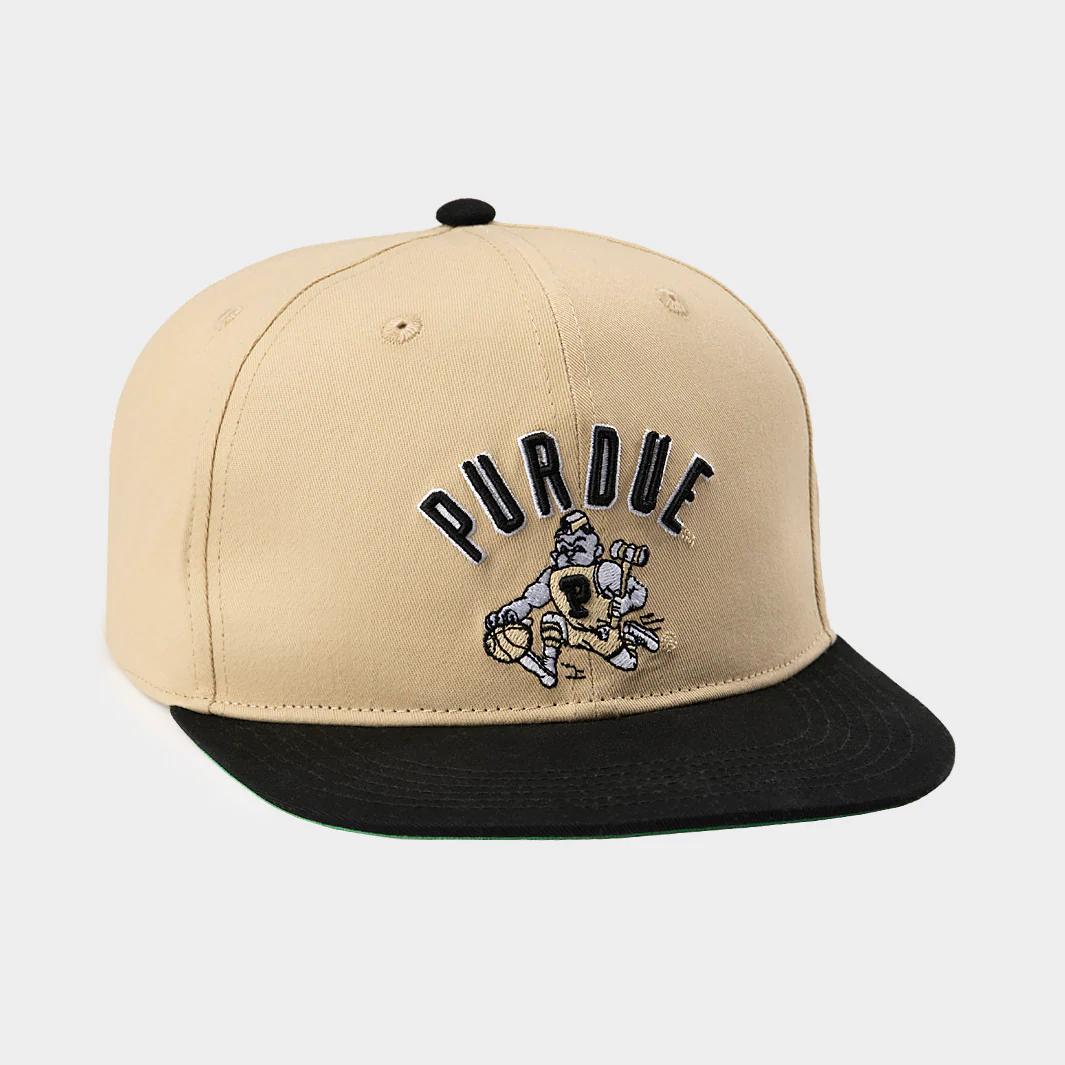 Retro Purdue Pete Basketball Snapback Hat - Image 2