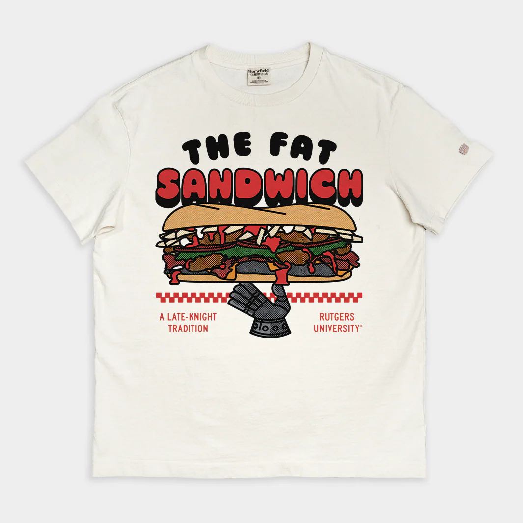 Rutgers Fat Sandwich Vintage Heavyweight Tee