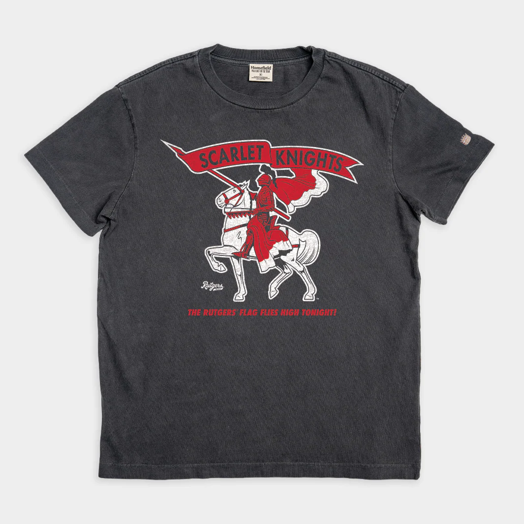 Rutgers "Flag Flies High" Scarlet Knights Vintage Heavyweight Tee
