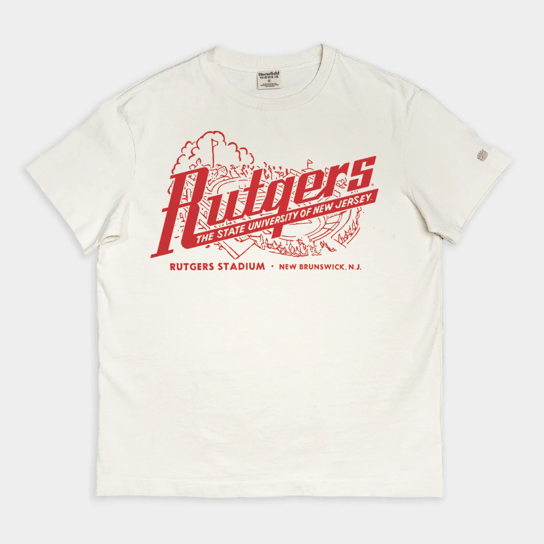 Rutgers Football 1951 Ticket Vintage Heavyweight Tee