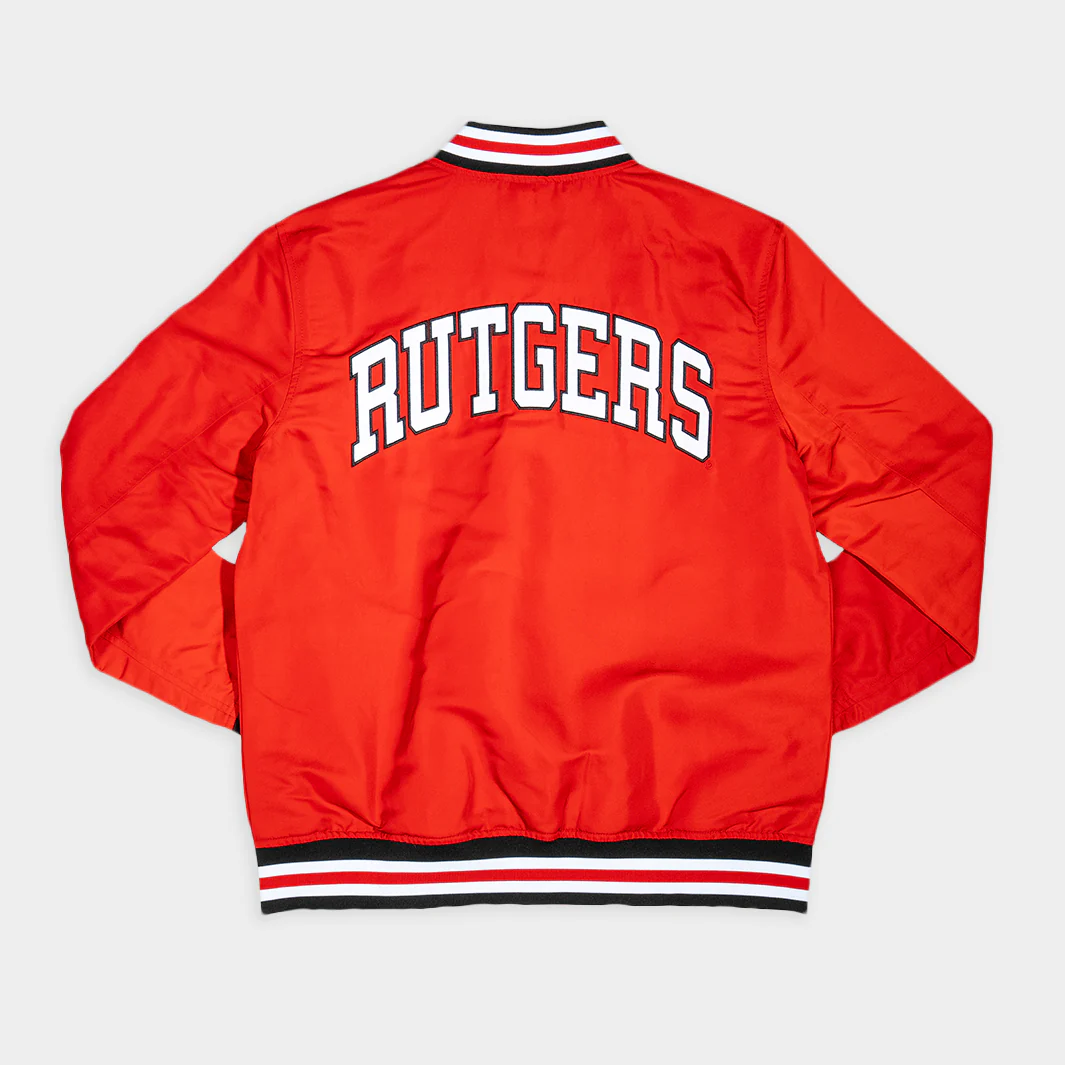 Rutgers Scarlet Knights Retro Logo Bomber Jacket - Image 2