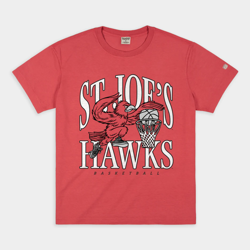 Saint Joseph's Hawks Basketball Vintage Heavyweight Tee