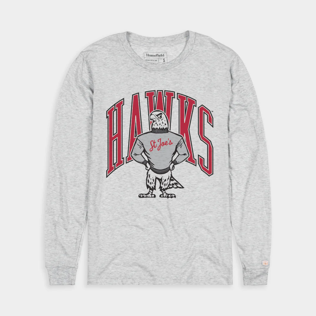 Saint Joseph's Hawks Mascot Retro Long Sleeve