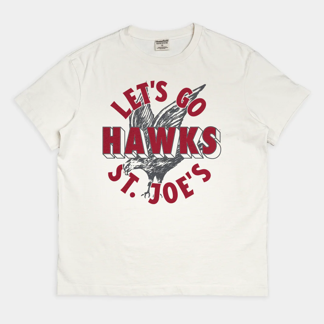 Saint Joseph's "Let's Go Hawks" Vintage Heavyweight Tee