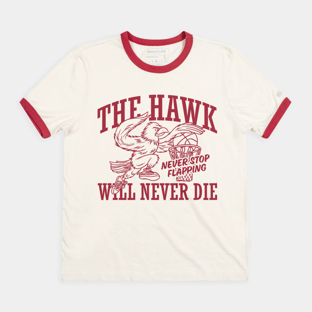 Saint Joseph's "The Hawk Will Never Die" Ringer Tee