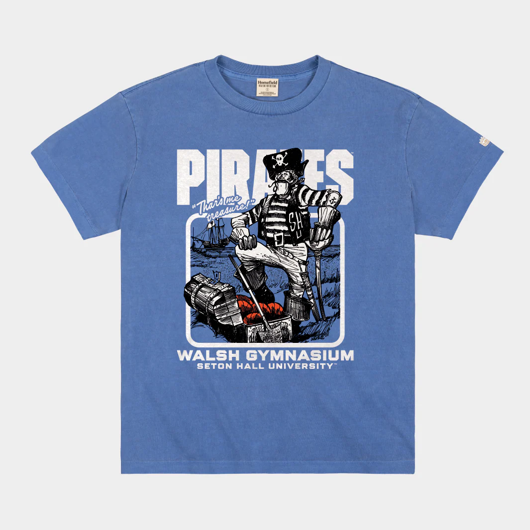 Seton Hall Basketball Walsh Gymnasium Vintage Heavyweight Tee