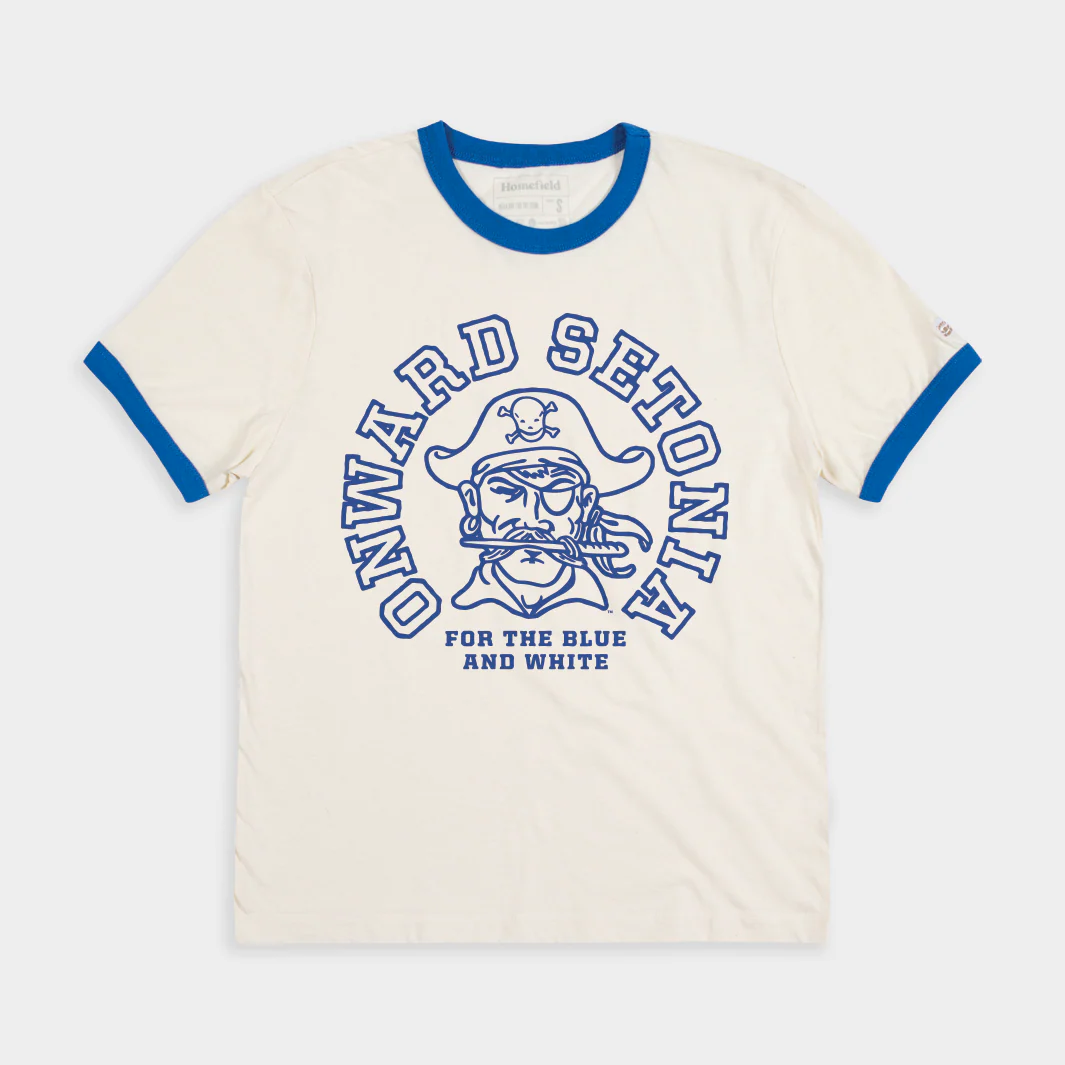 Seton Hall Pirates "Onward Setonia" Ringer Tee