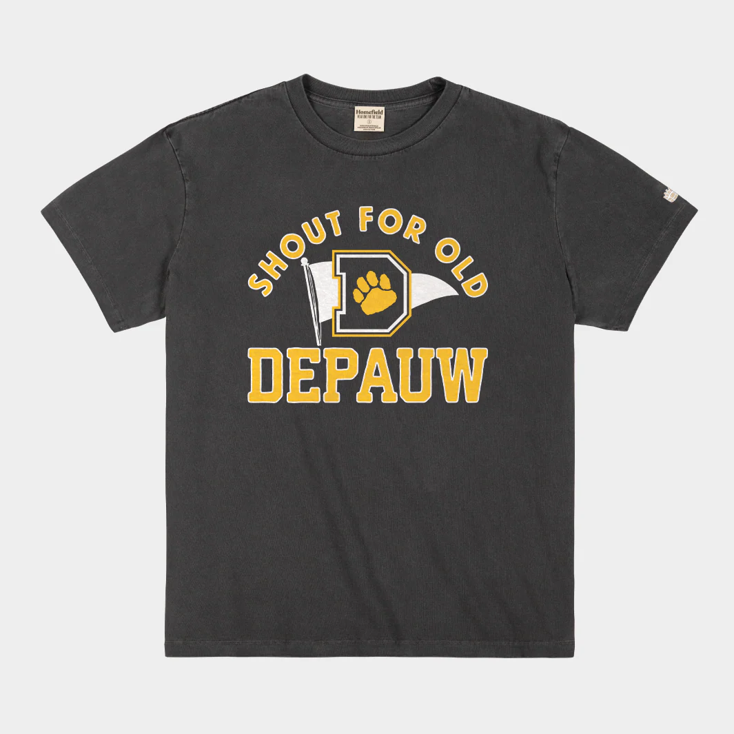 "Shout for Old DePauw" Vintage Heavyweight Tee