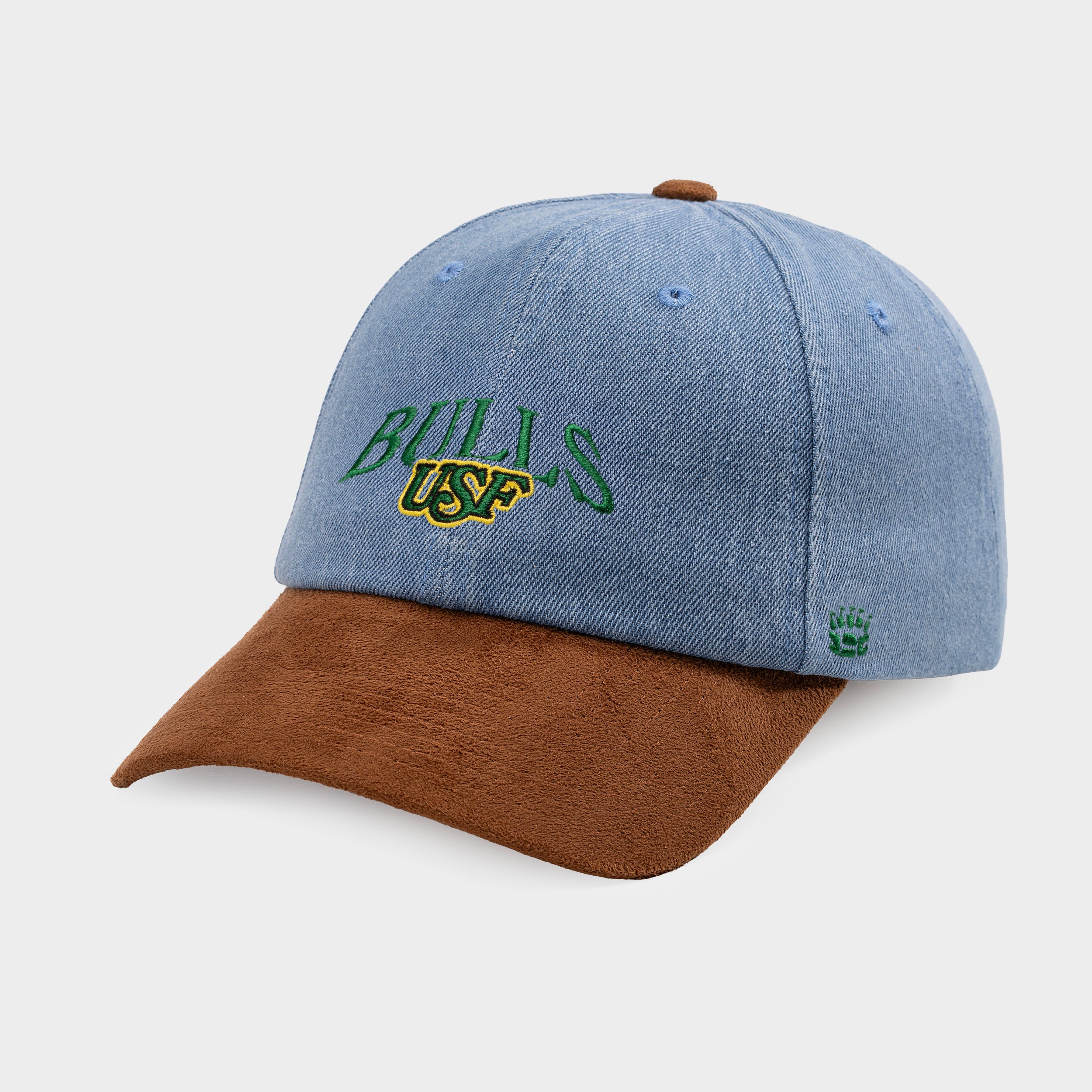 South Florida Bulls Denim and Suede Dad Hat