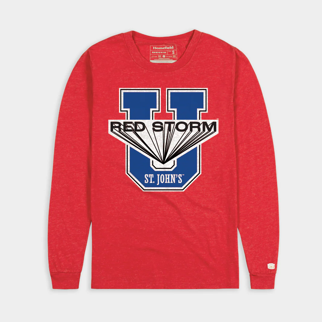 St. John's Block "U" Red Storm Long Sleeve