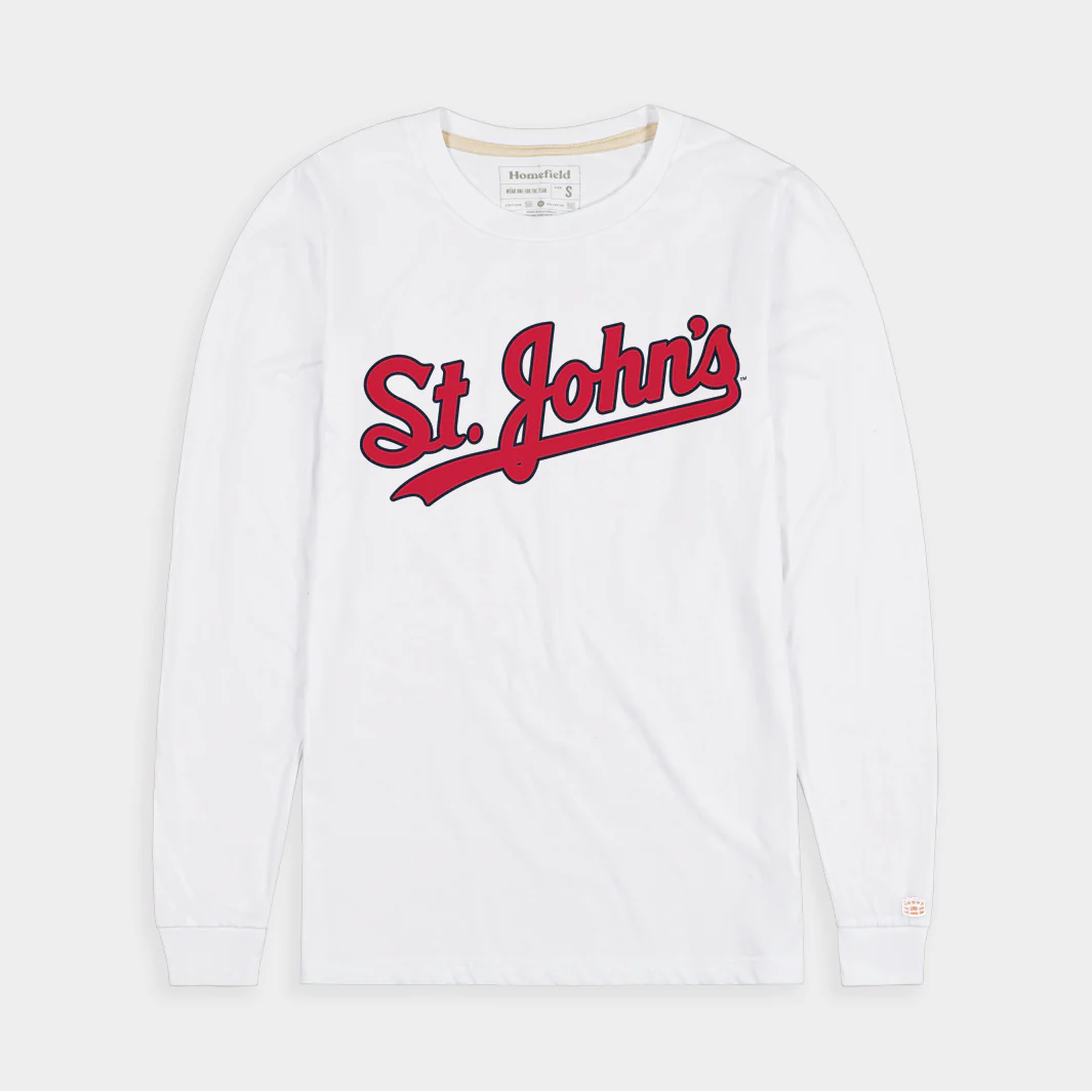St. John's Red Storm Baseball Script Long Sleeve