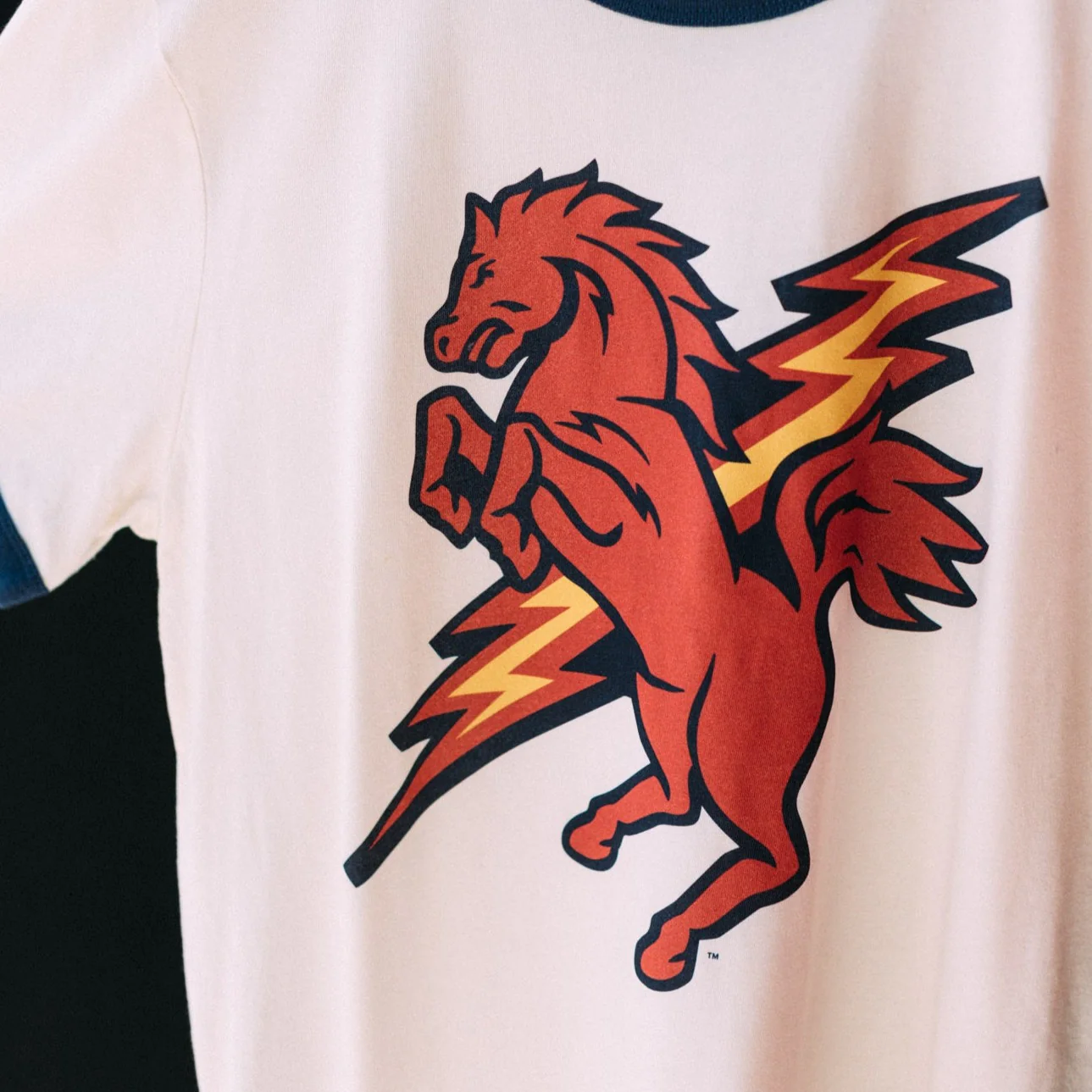 St. John's Red Storm Thunder Horse Ringer Tee - Image 2