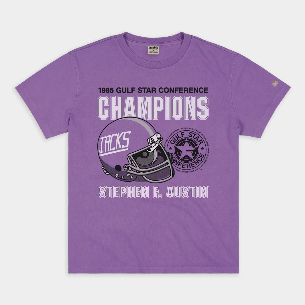 Stephen F. Austin Football 1985 Gulf Star Champs Heavyweight Tee