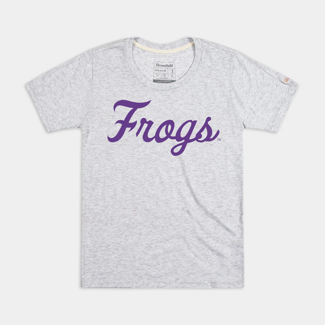 TCU Frogs Baseball Script Women's Tee