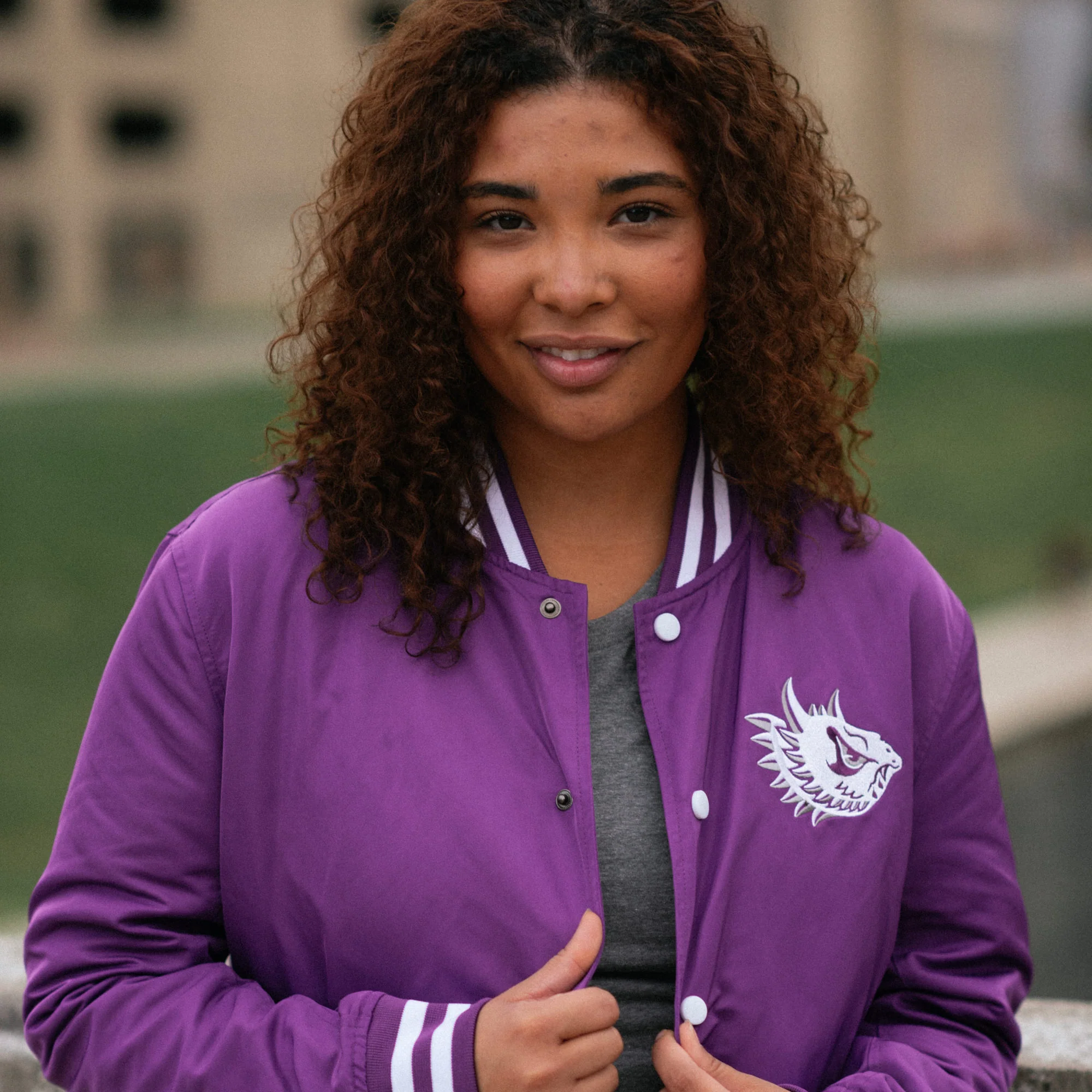 TCU Horned Frogs Vintage-Inspired Bomber Jacket - Image 3