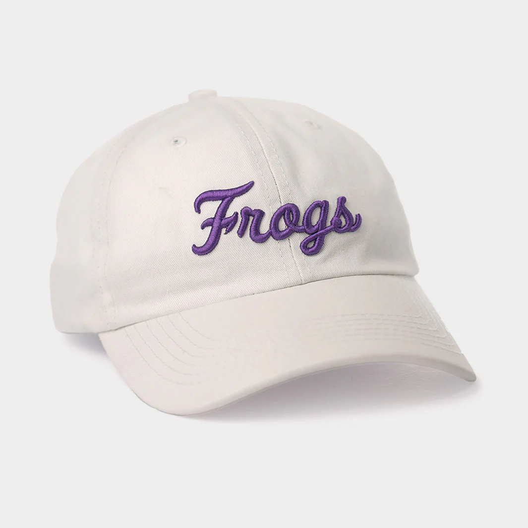 TCU Horned Frogs Vintage Script Dad Hat - Image 2