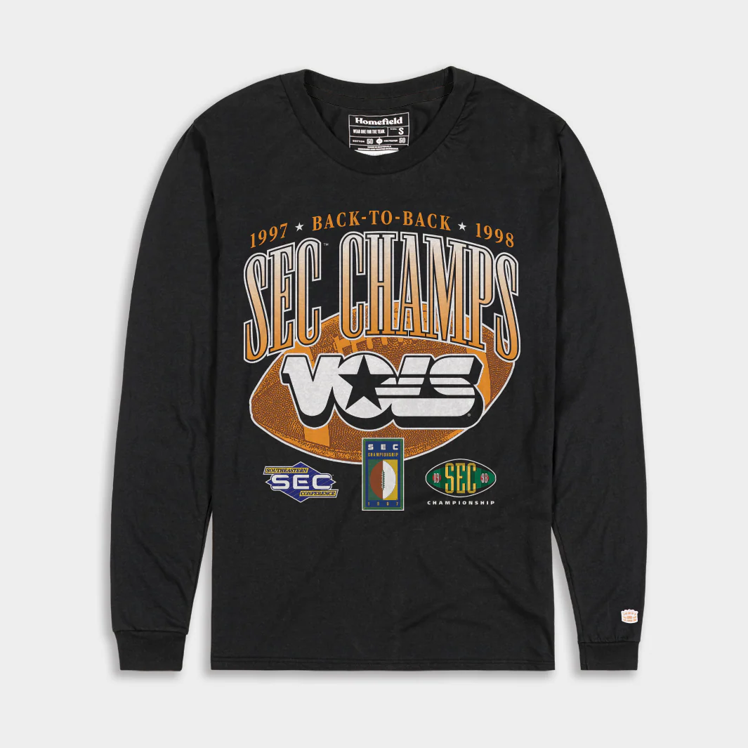 Tennessee Football Back-to-Back SEC Champs Long Sleeve