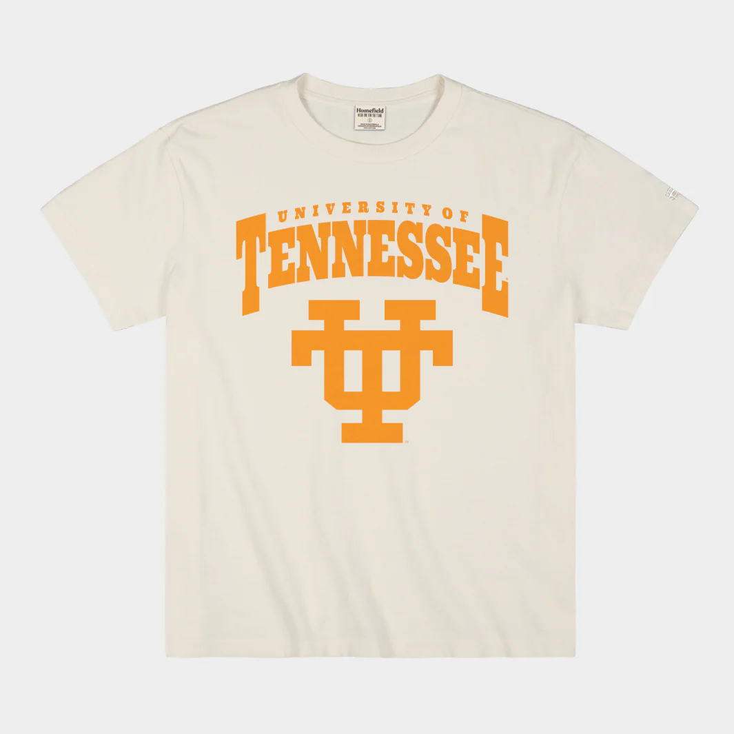Tennessee Interlocking UT Vintage Heavyweight Cream Tee