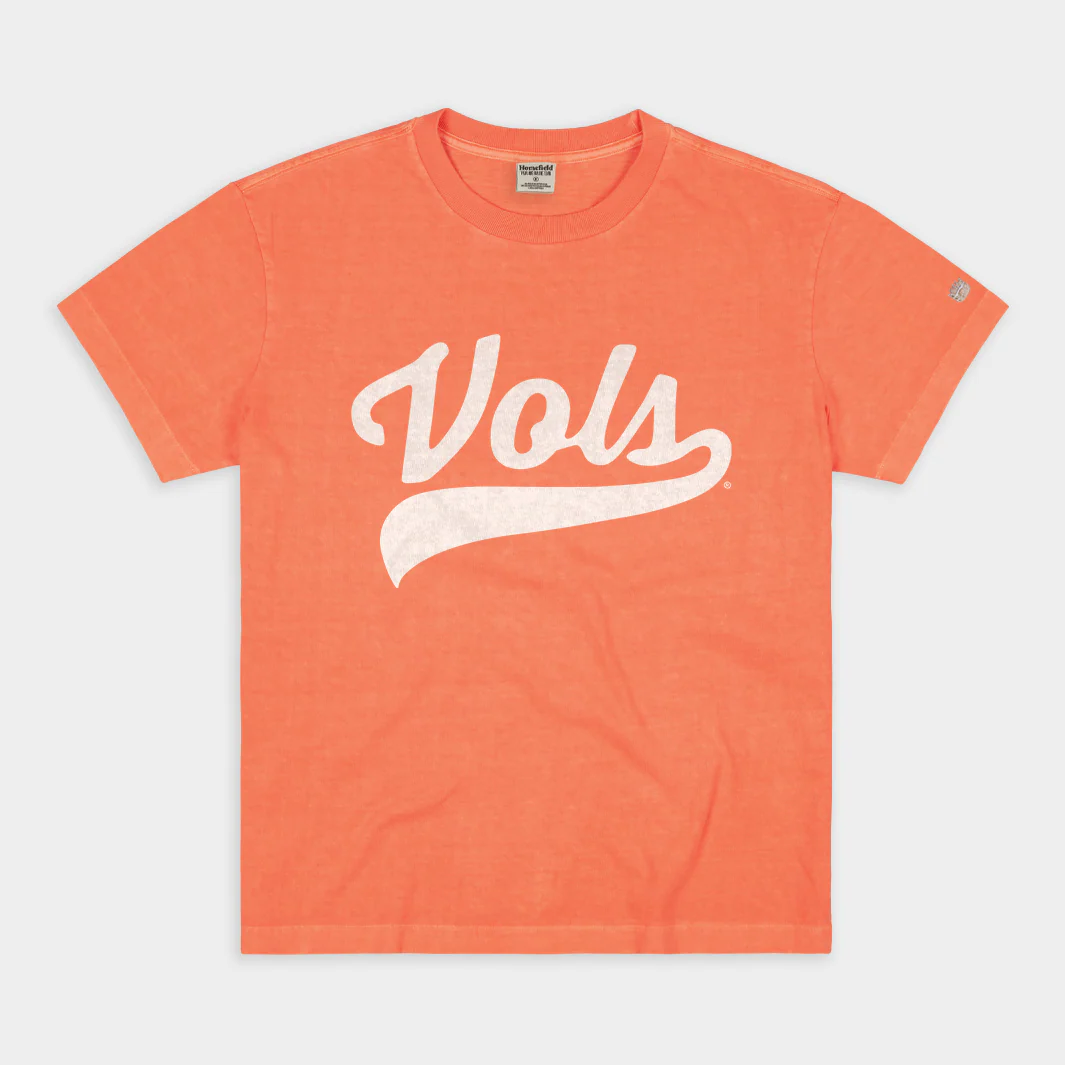 Tennessee Vols Baseball Script Heavyweight Tee