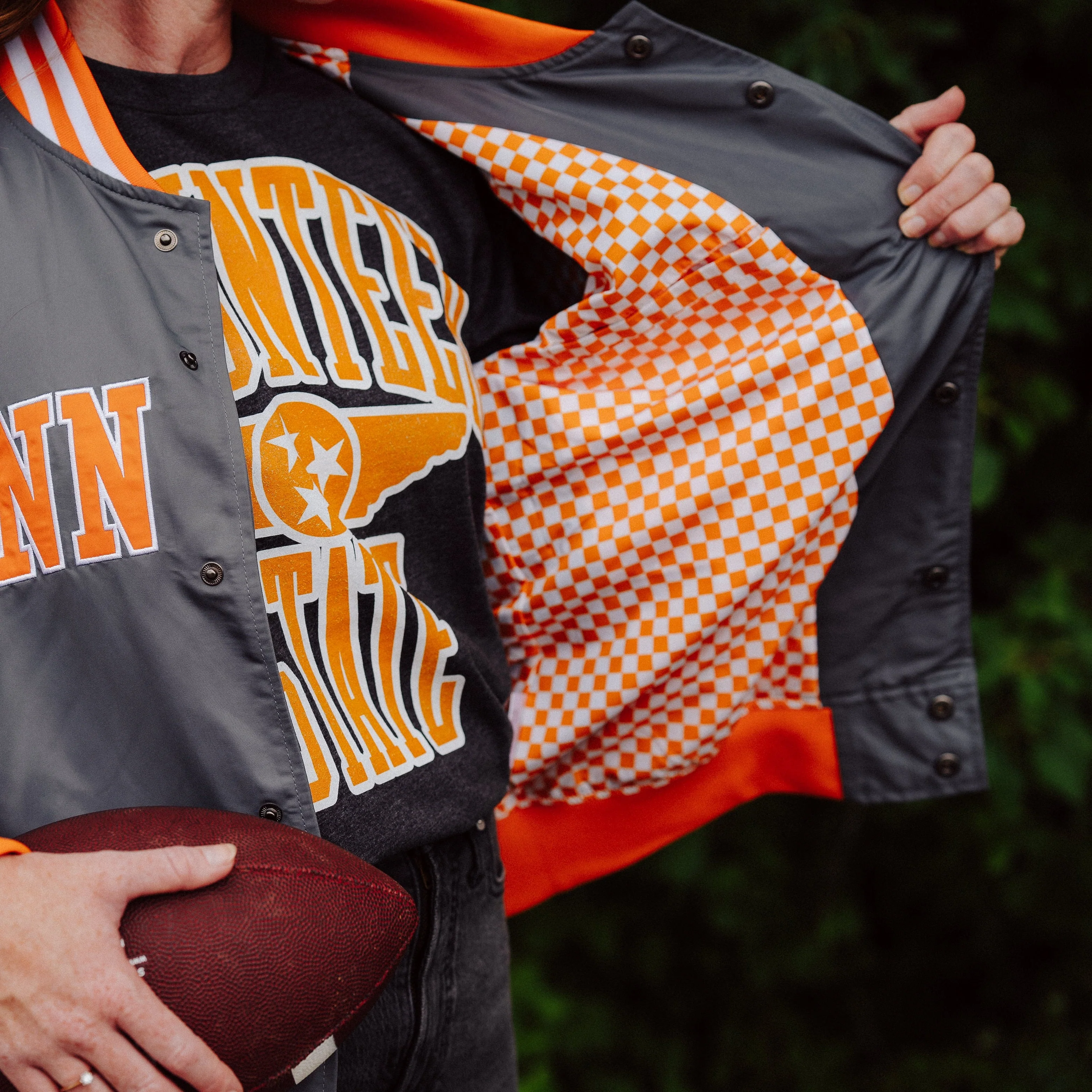 Tennessee Volunteers Football Smokey Grey Bomber Jacket - Image 4