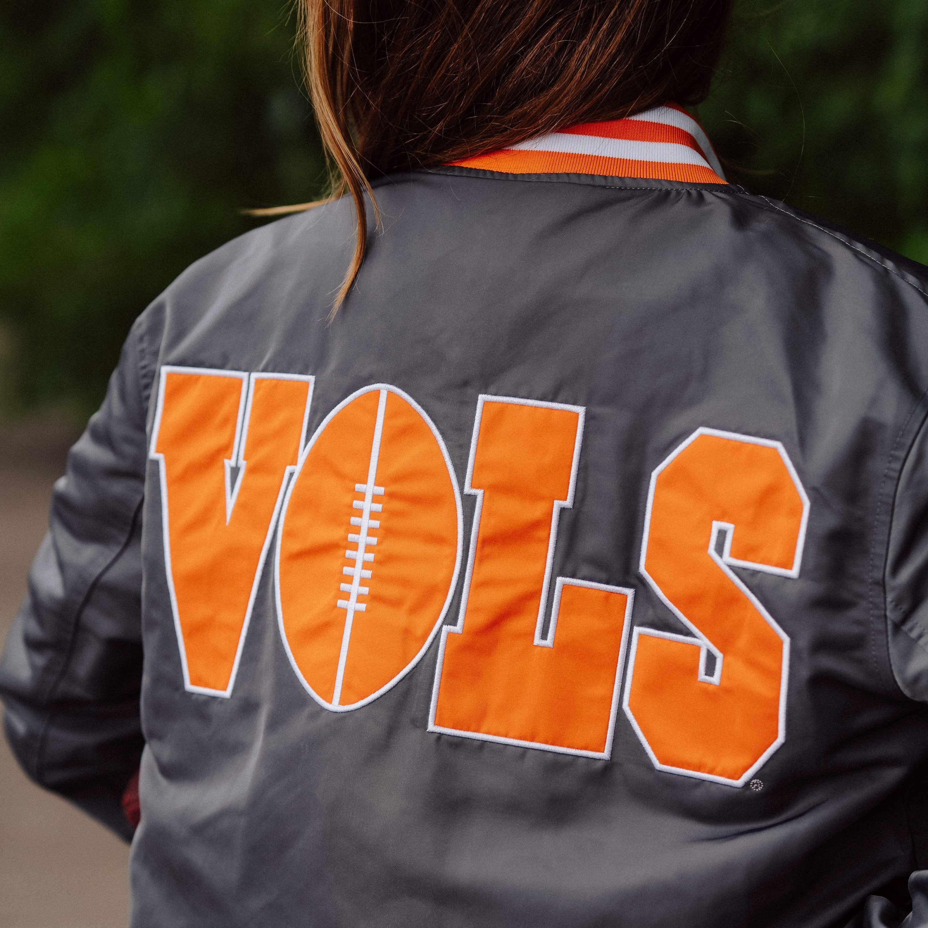 Tennessee Volunteers Football Smokey Grey Bomber Jacket - Image 5