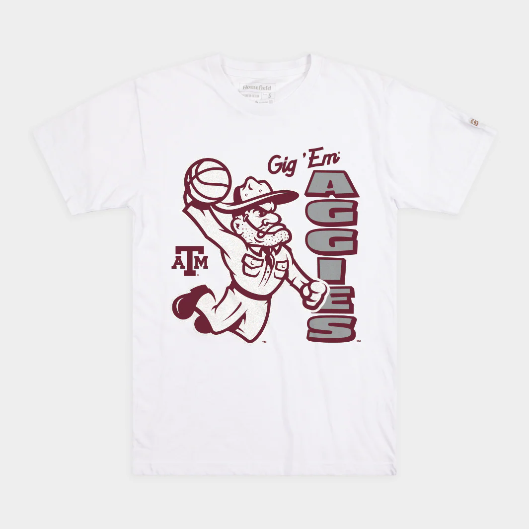 Texas A&M Aggies Basketball Dunking Sarge Tee