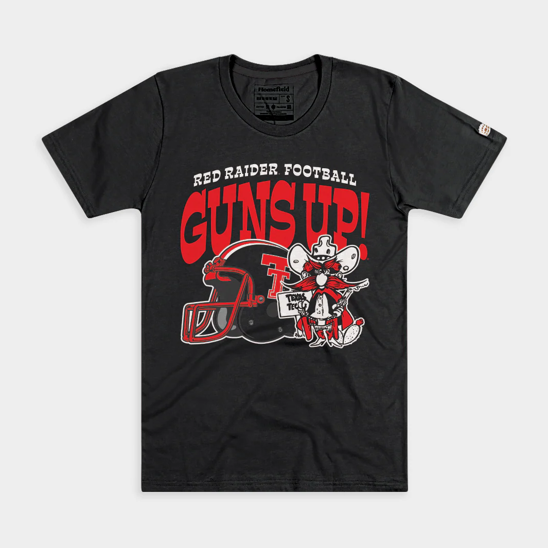 Texas Tech Football "Guns Up!" Red Raider Tee