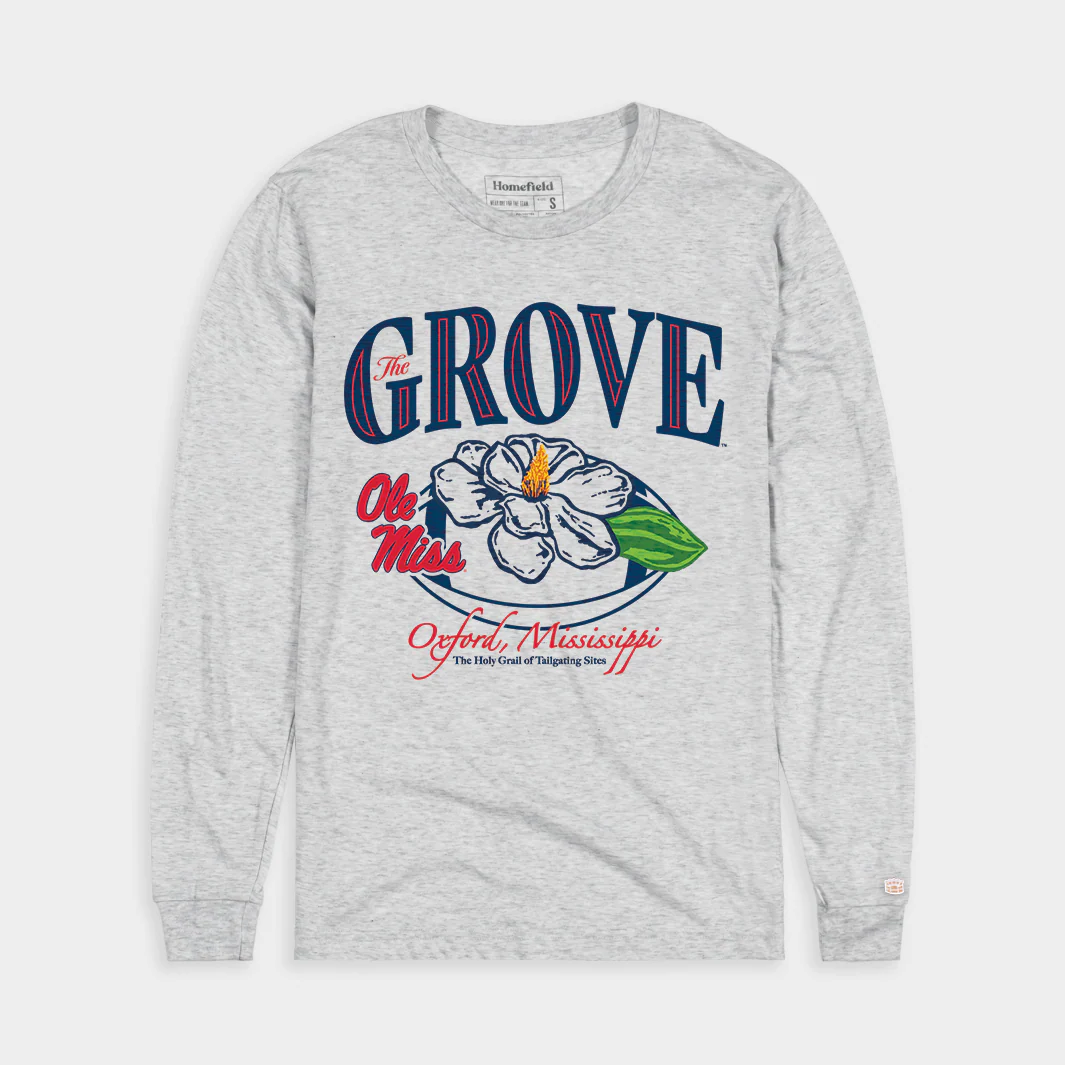 The Grove at Ole Miss Retro Football Long Sleeve