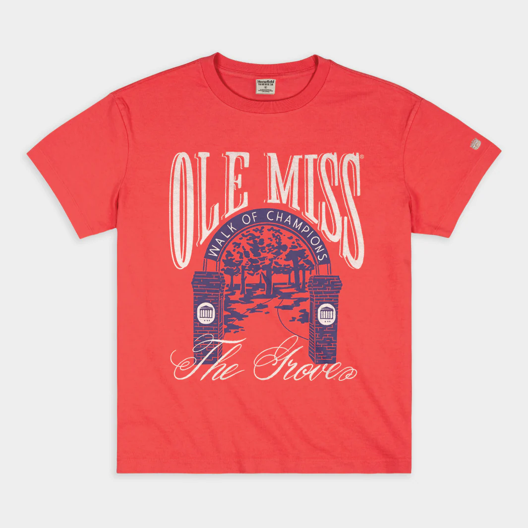 The Grove at Ole Miss Walk of Champions Vintage Heavyweight Tee