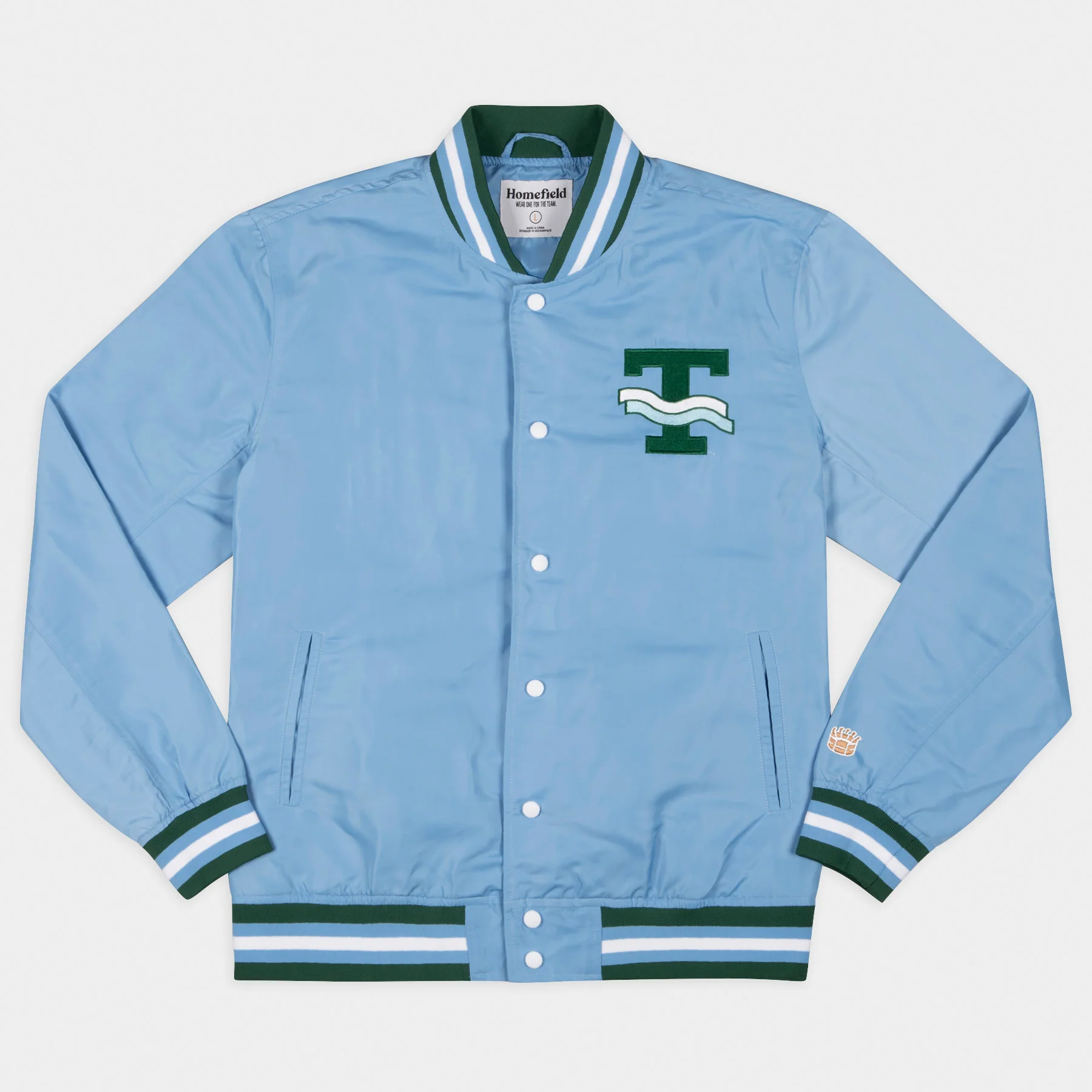 Tulane Green Wave Arched Bomber Jacket