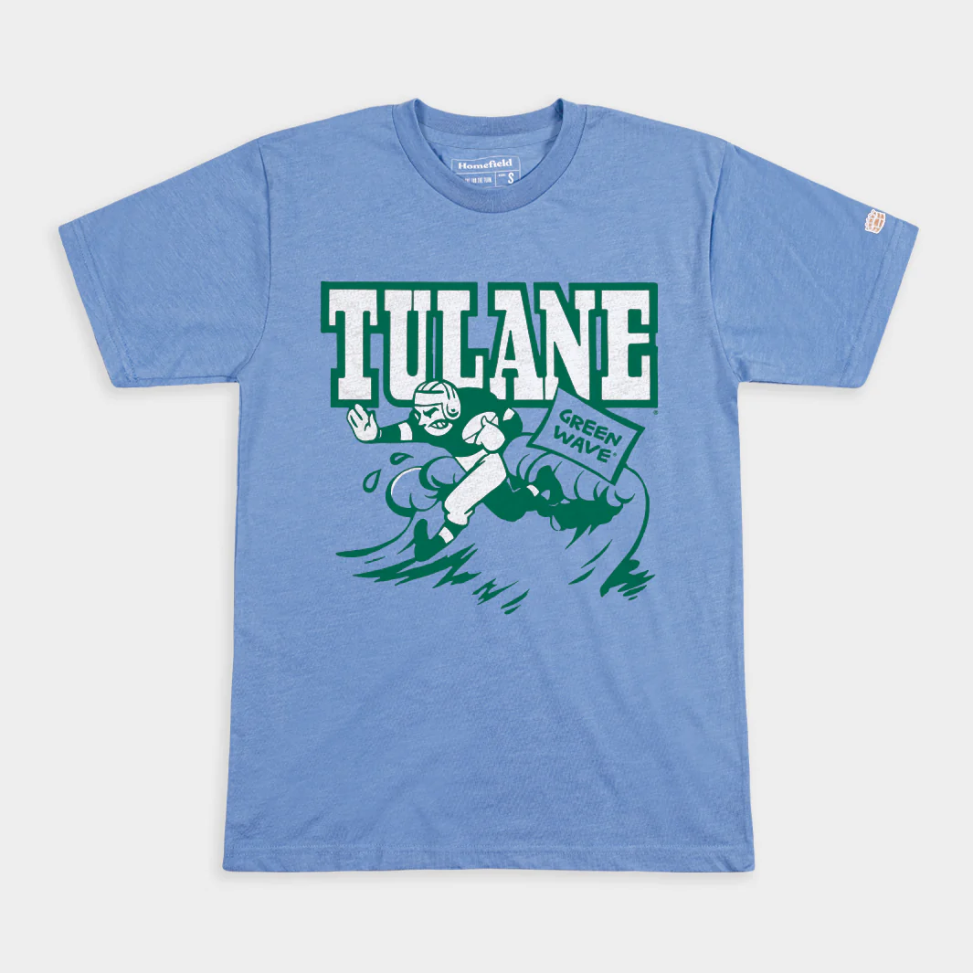 Tulane Green Wave Football Throwback Tee