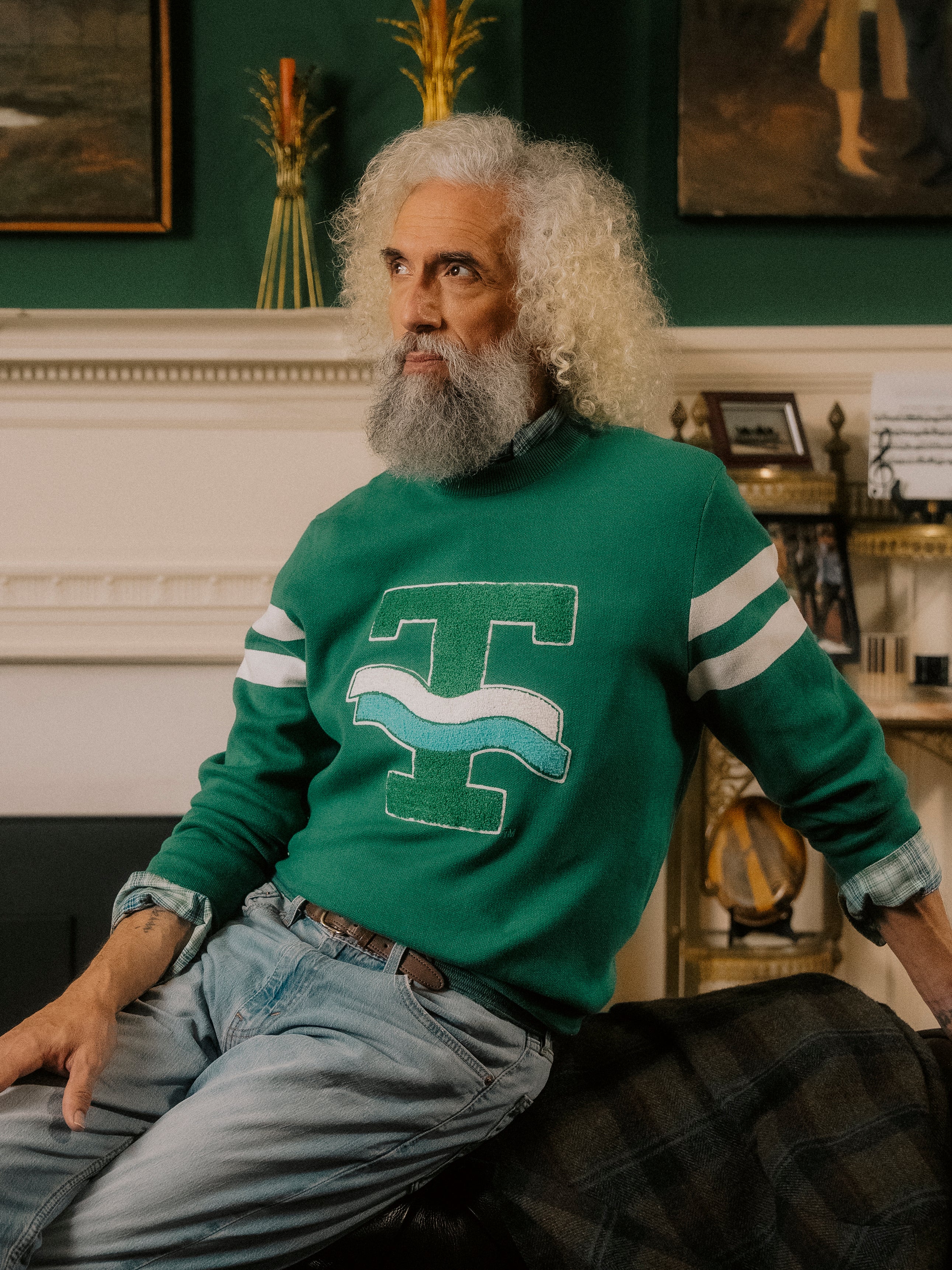 Tulane Green Wave Vintage Logo Knit Sweater - Image 4