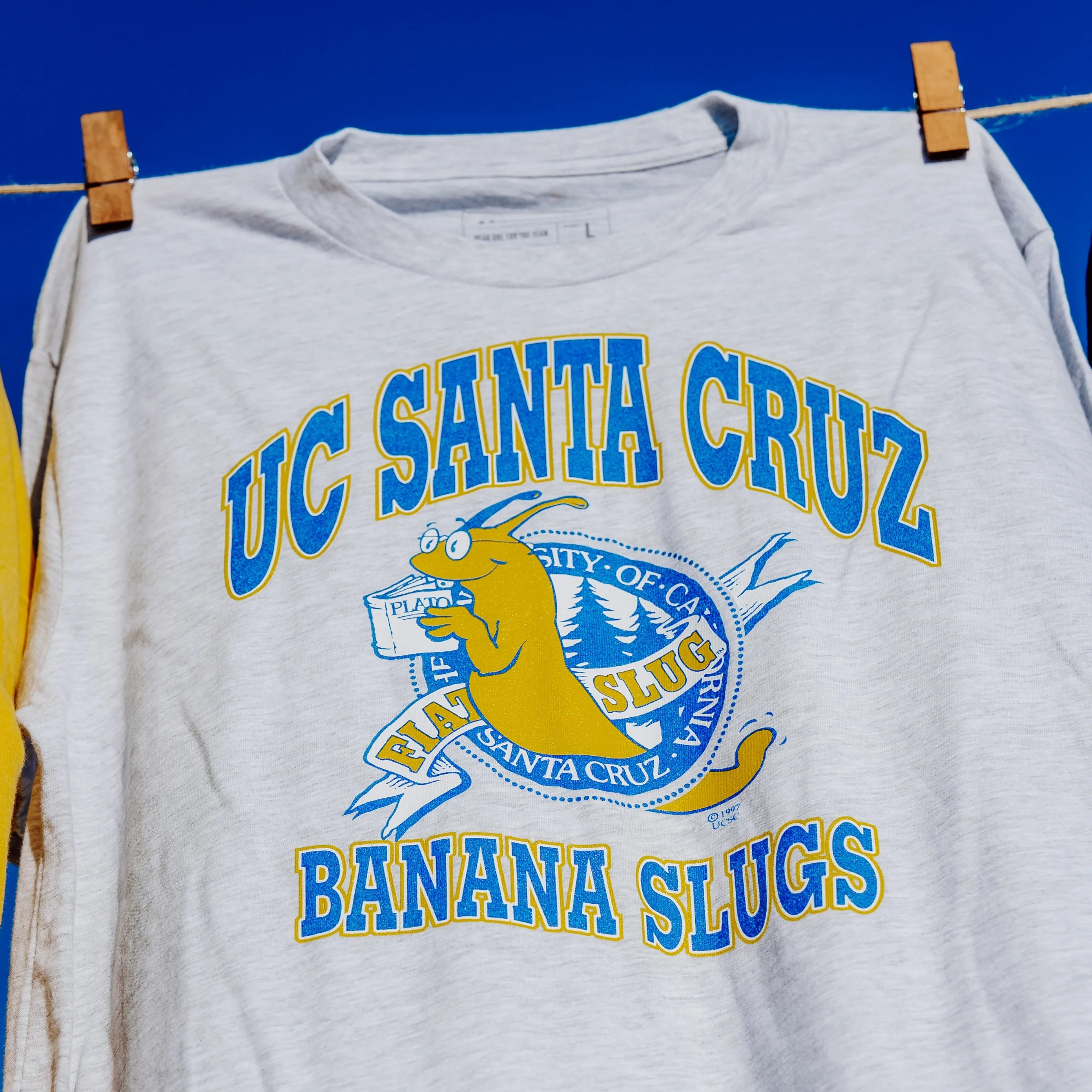 UC Santa Cruz "Fiat Slug" Banana Slugs Crest Tee - Image 2