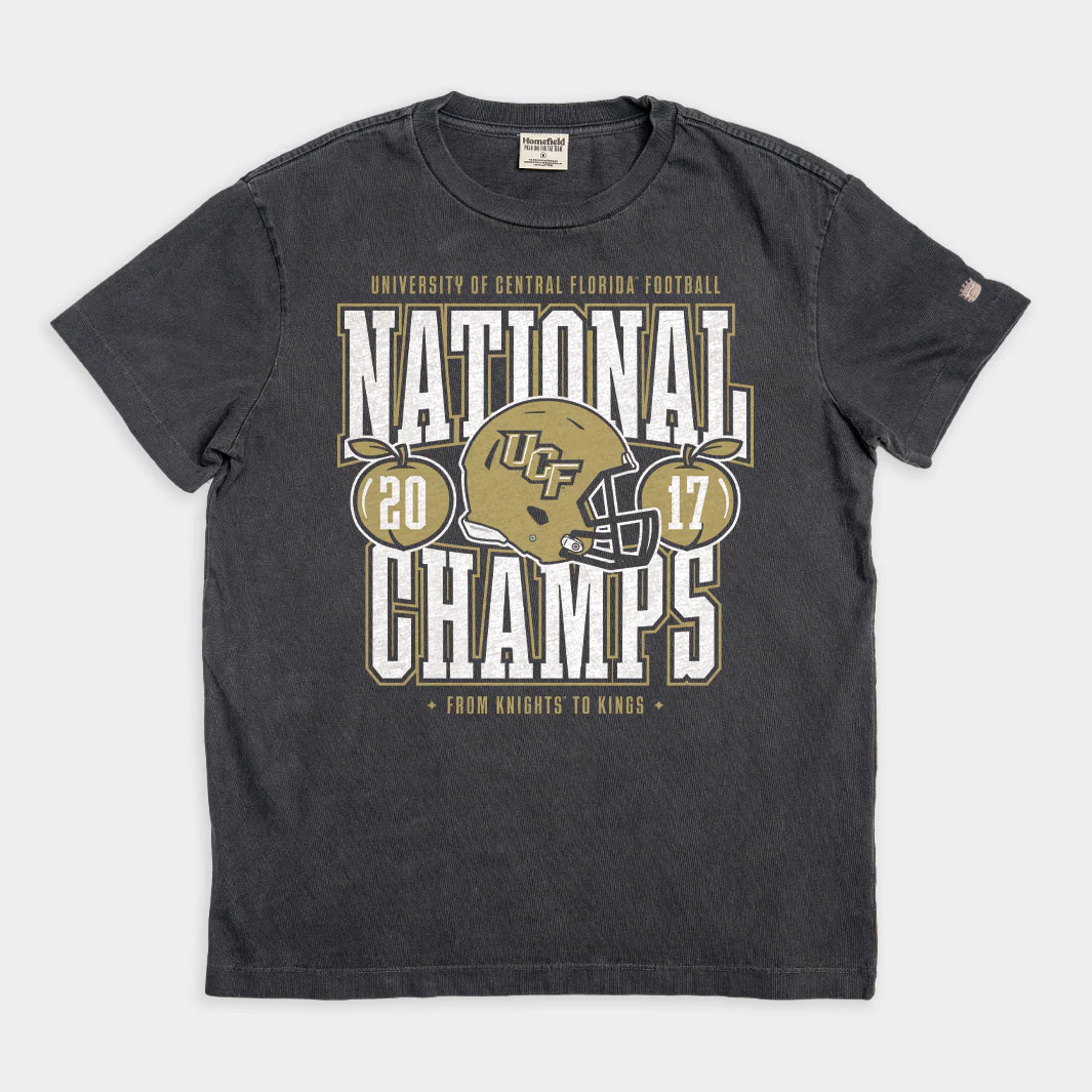 UCF Football 2017 National Champs Vintage Heavyweight Tee