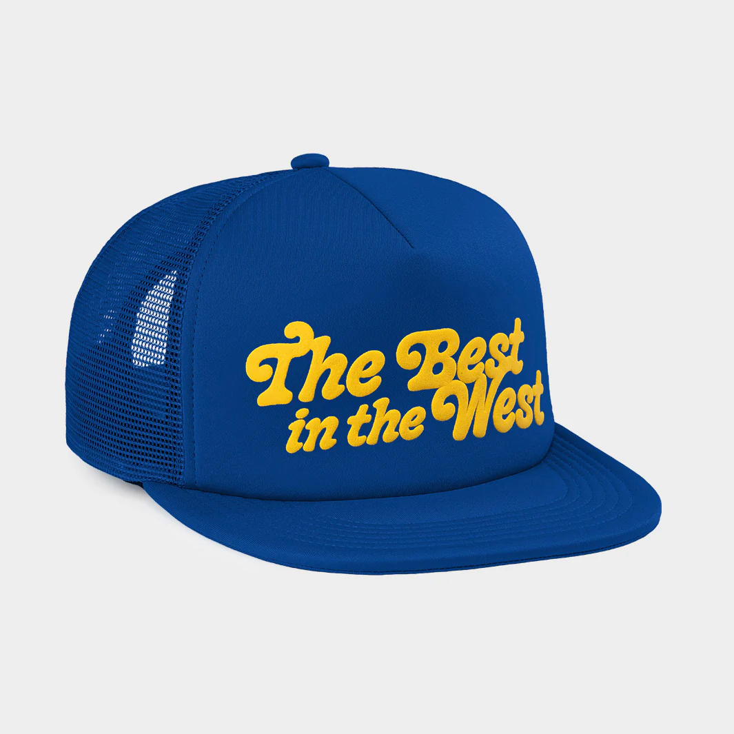 UCLA "Best in the West" Puff Ink Trucker Hat - Image 2