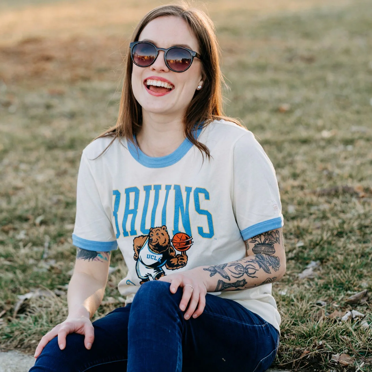 UCLA Bruins Basketball Ringer Tee - Image 2