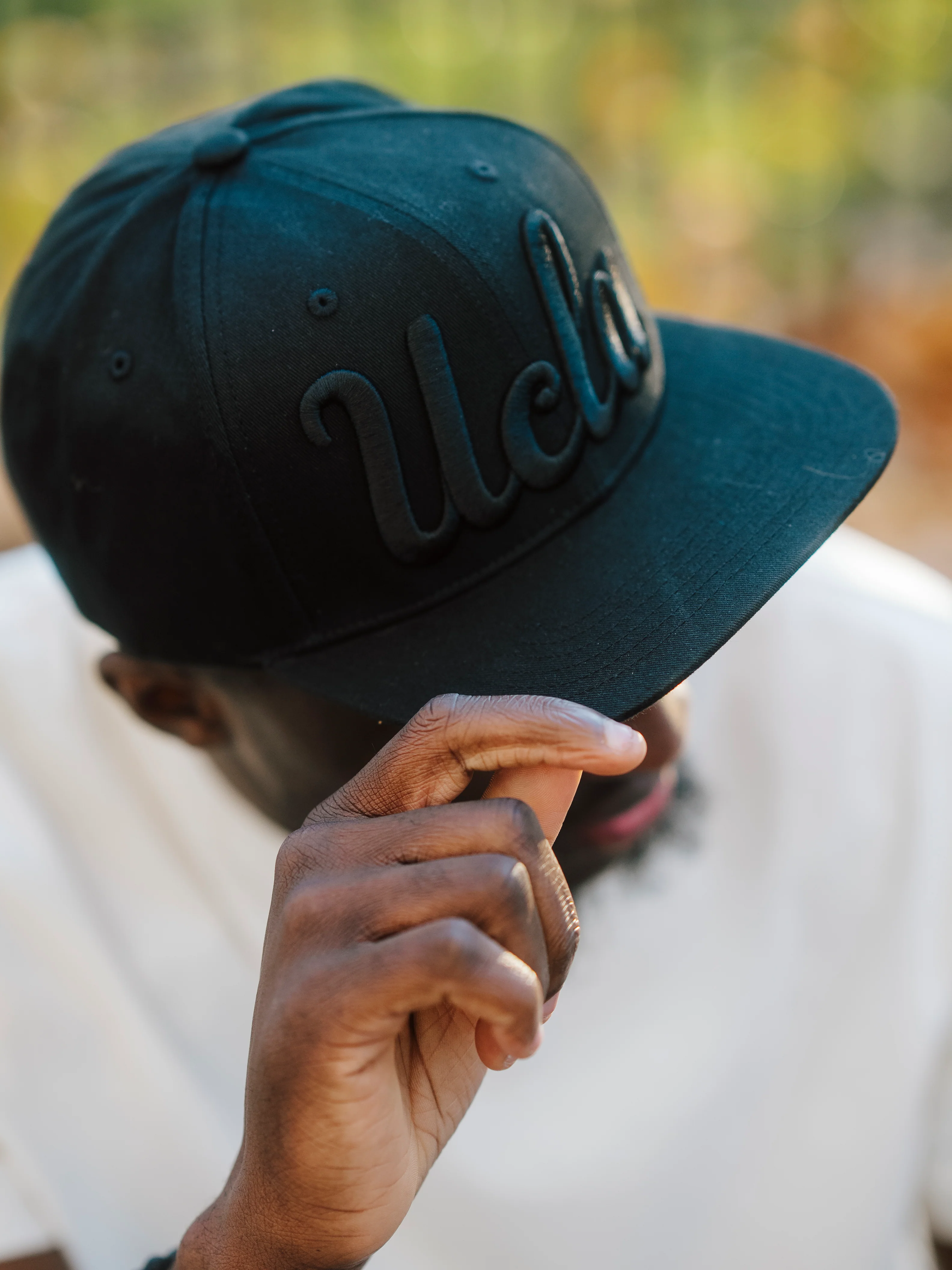 UCLA Bruins Logo Blackout Snapback Hat - Image 4