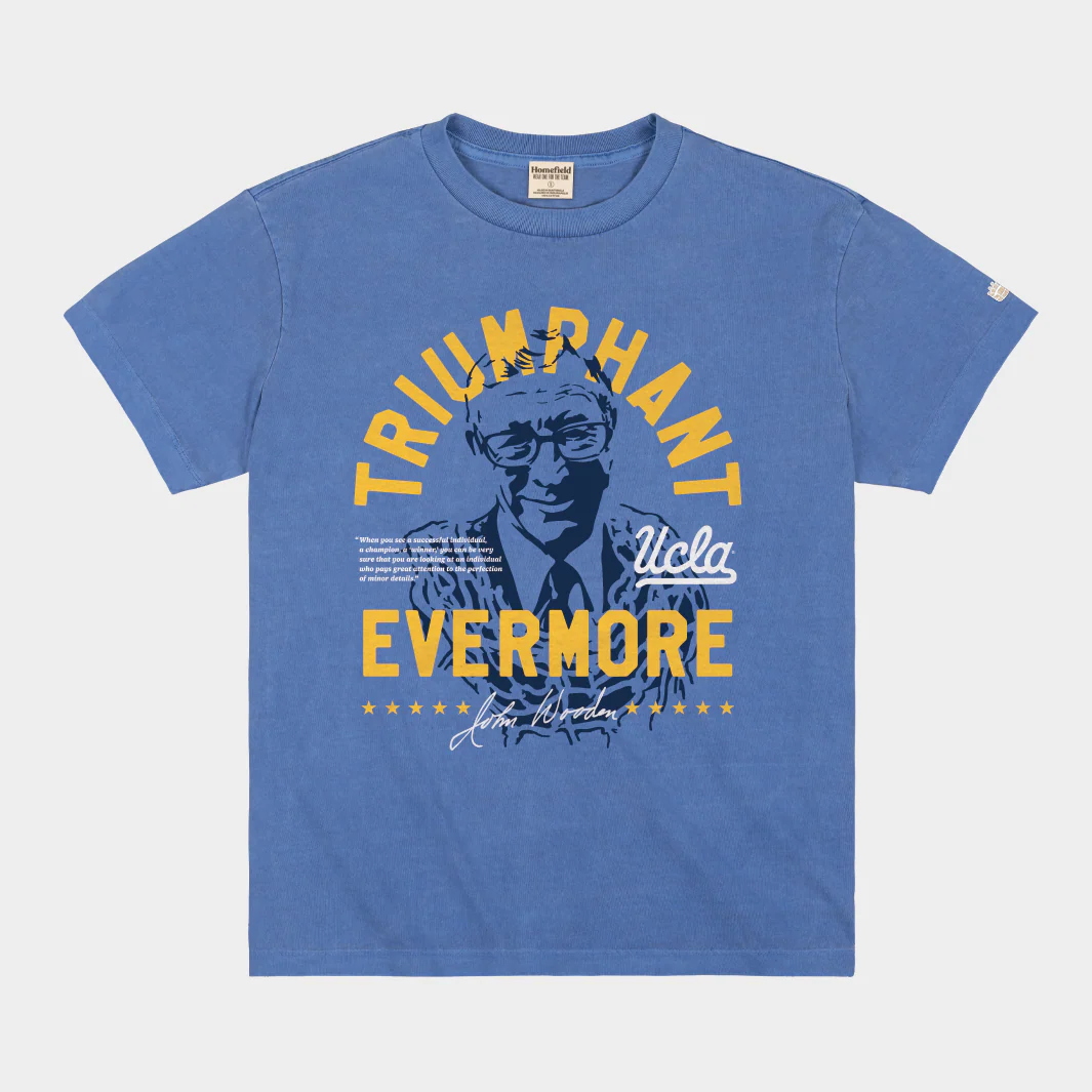 UCLA John Wooden Triumphant Evermore Vintage Heavyweight Tee
