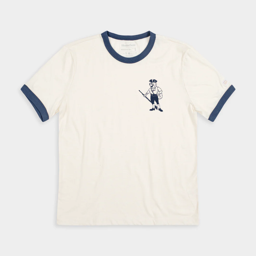 UConn 1960s Jonathan the Husky Logo Ringer Tee