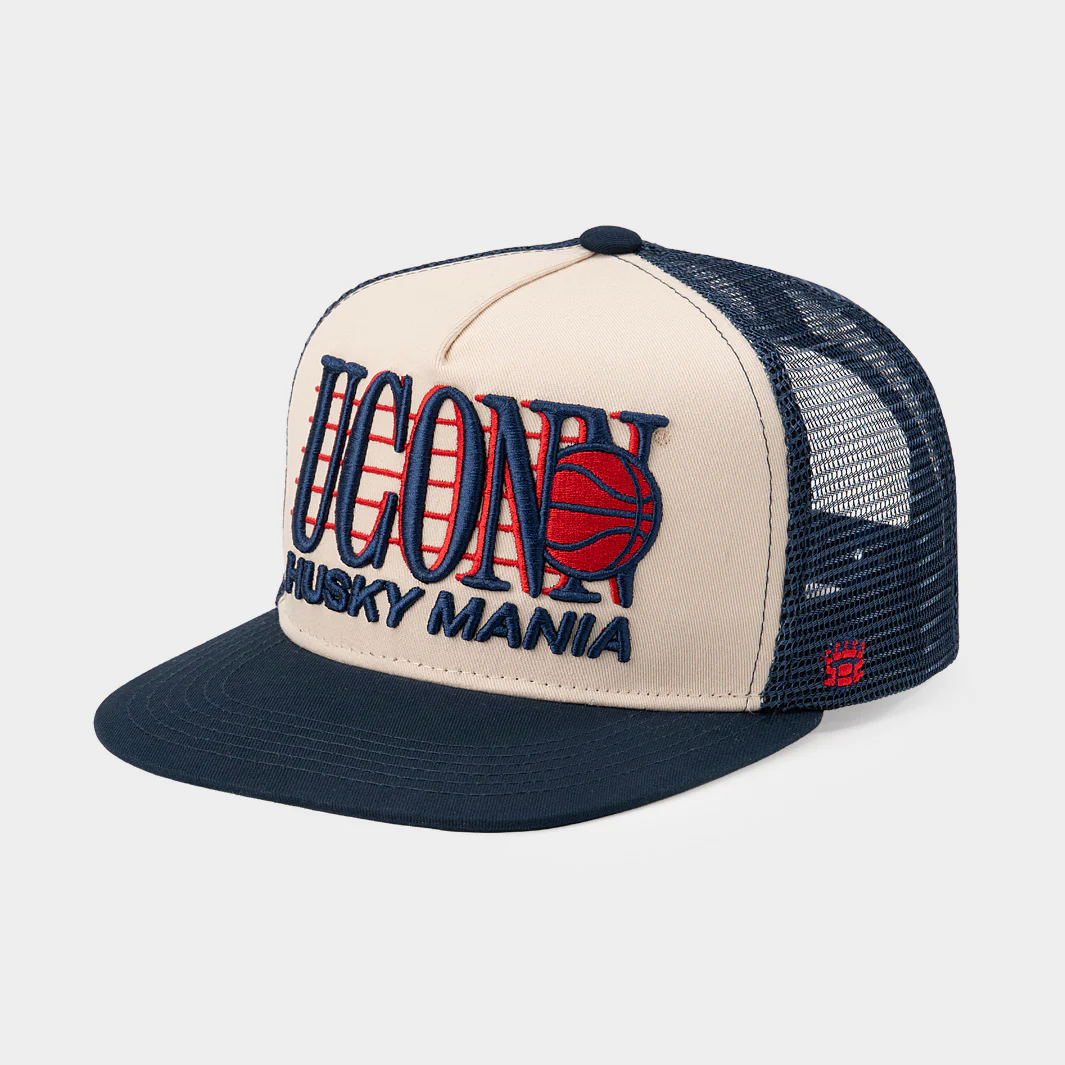 UConn Basketball "Husky Mania" 1980s Trucker